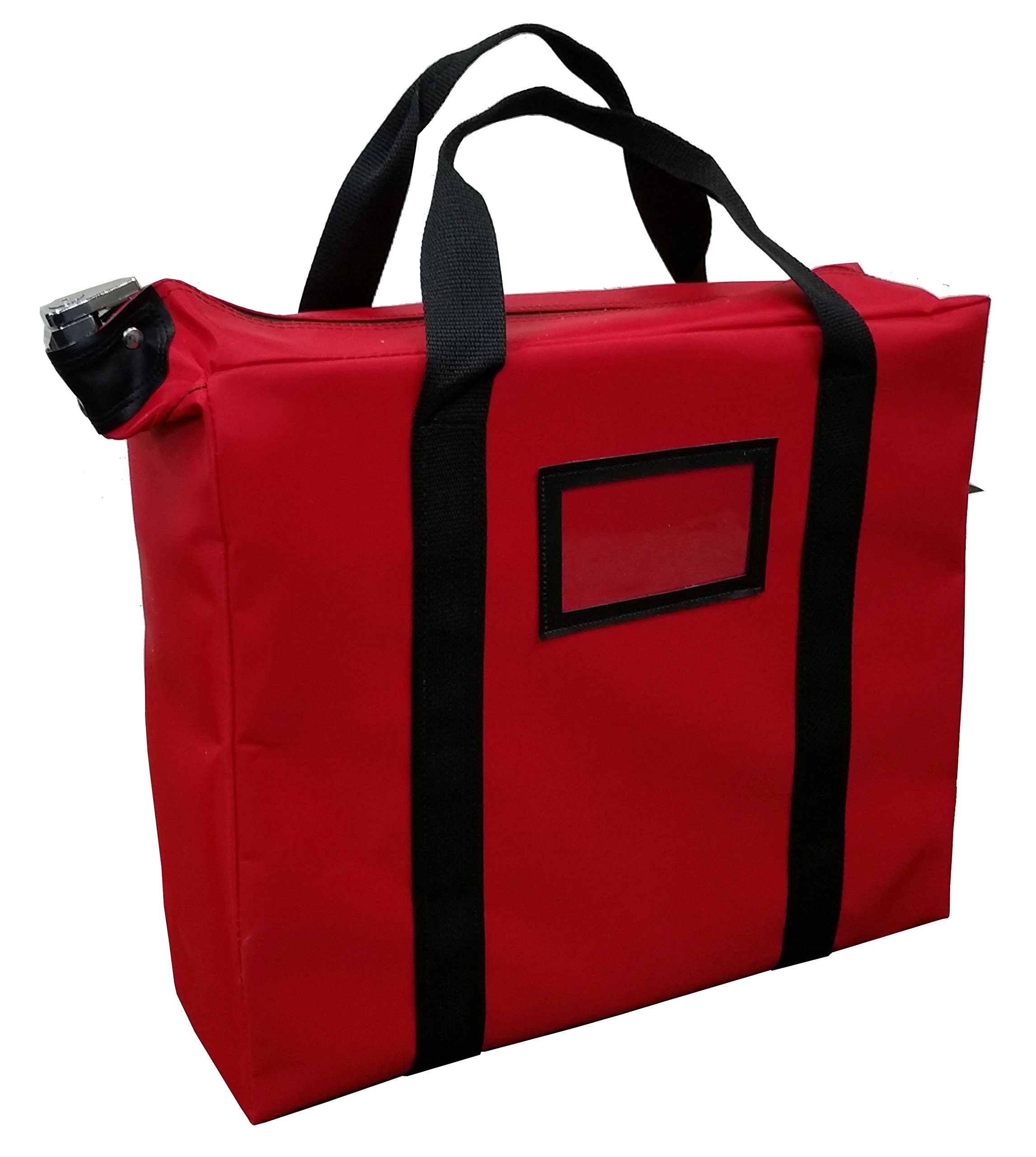 Professional Briefcase Style Locking Document Bag - Secure File Organizer for Business & Travel (Red) - Ideal for Office, Commuting, and Confidential File Storage