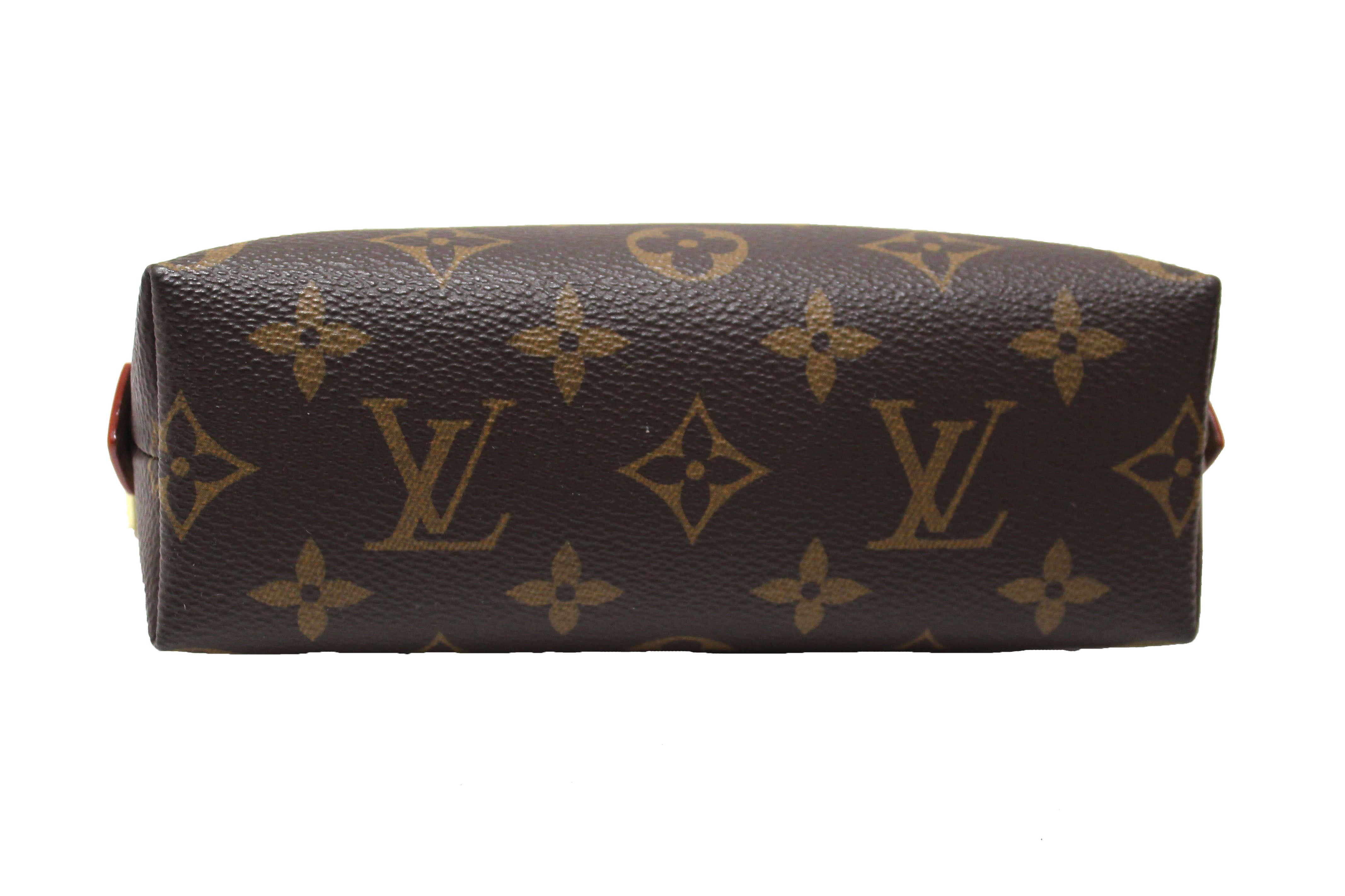 Authentic Louis Vuitton Monogram Canvas Cosmetic Pouch - Travel Makeup Bag for Women, Luxury Vanity Organizer (Perfect for Travel, Everyday Use & Gift)
