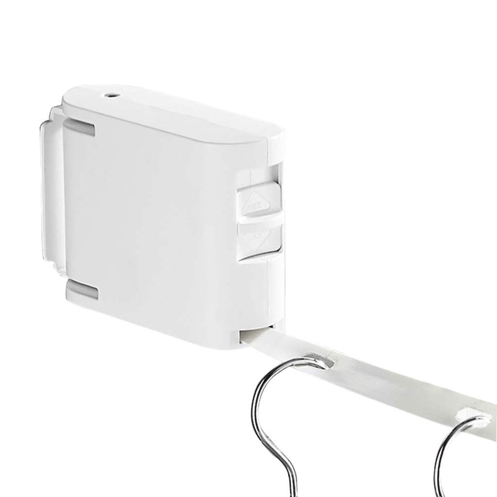 Retractable Clothesline for Laundry - Single Line Drying Rack with Feet, Space Saving Indoor/Outdoor Clothes Hanger (Perfect for Apartments, Balconies & Camping) - Color A