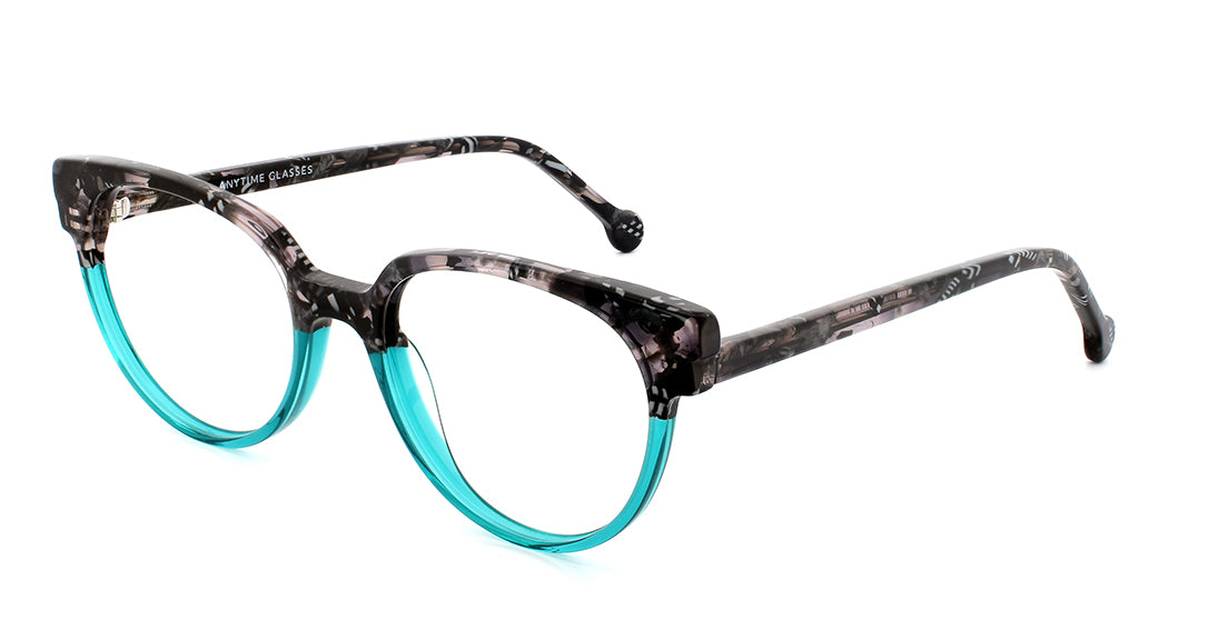 Stylish Tortoise Shell Teal Eyeglass Frames WD3106 - Trendy & Lightweight for Women & Men, Perfect for Reading, Driving & Fashion Accessories
