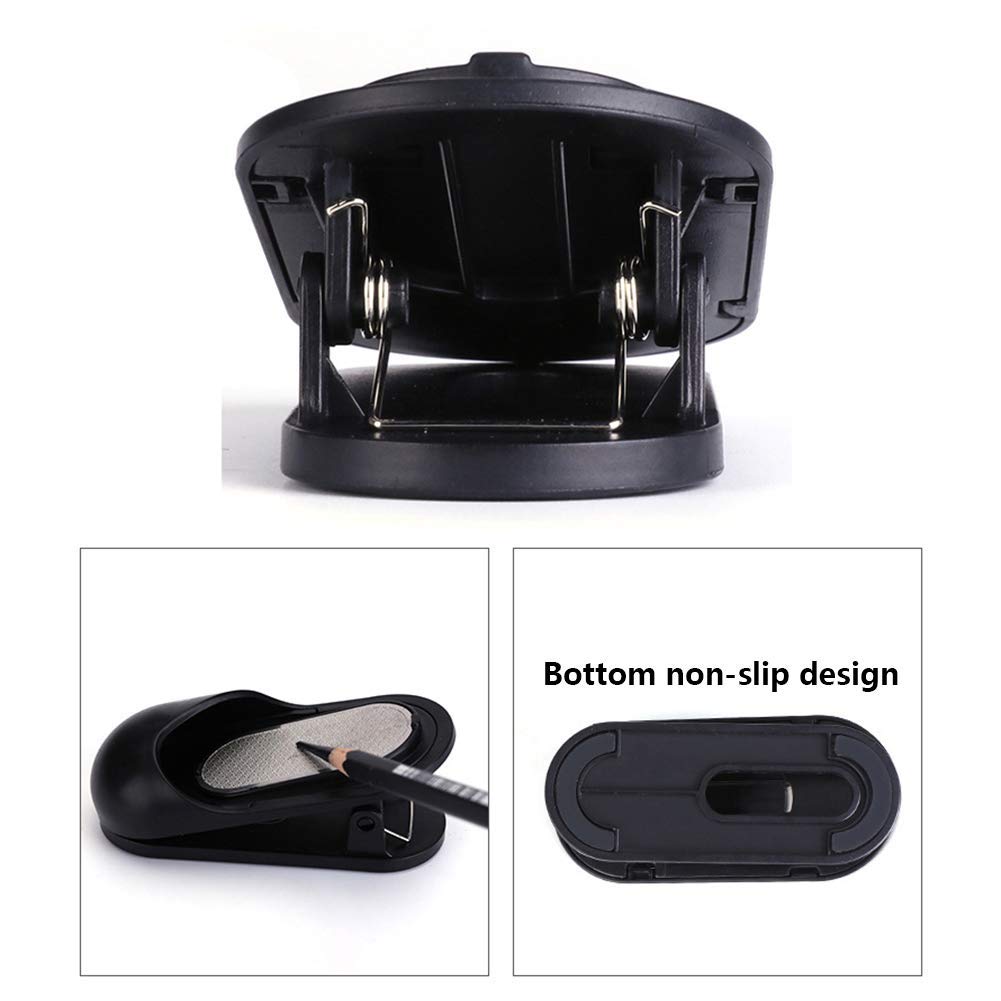 BXT Premium Charcoal Pencil Sharpener - Graphite Lead Sandpaper Sharpener with Sketch Paper Clamp - Art Drawing Tool for Artists & Beginners - Perfect for Sketching, Shading & Professional Artwork