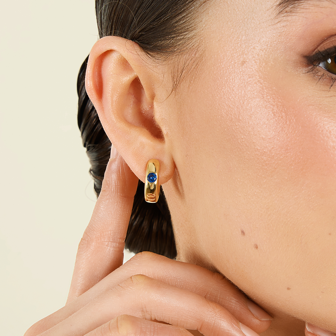 Versailles Hoops Earrings for Women - 18K Gold Plated French Style Dangle Hoop Earrings - Perfect for Parties, Weddings & Everyday Elegance