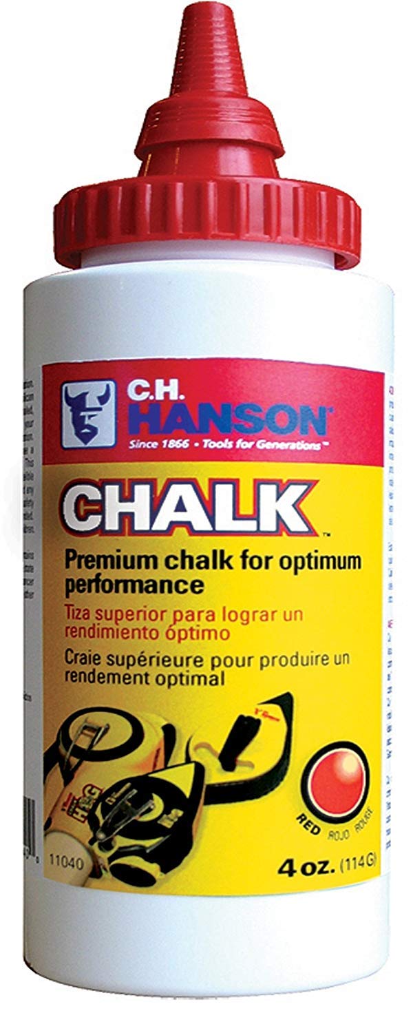 CH Hanson 11040 Red 4 oz. Chalk Refill - Non-Toxic Dustless Chalk for Teachers, Kids & Artists - Perfect for Classroom, Sidewalk Drawing & Chalkboard Use