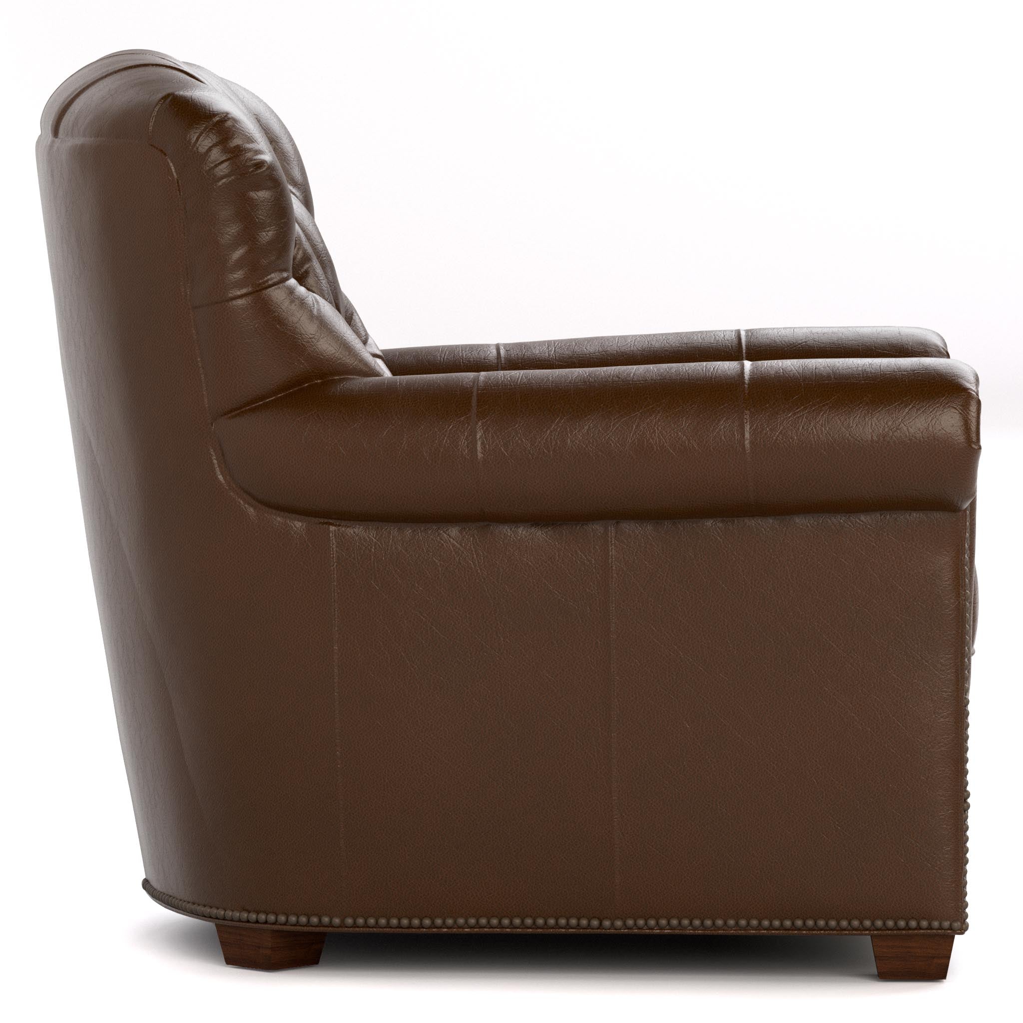 Wharton Tufted Upholstered Accent Chair - Modern Velvet Lounge Chair for Living Room, Bedroom, or Office - Comfortable Reading Chair with Button Tufting and Solid Wood Legs