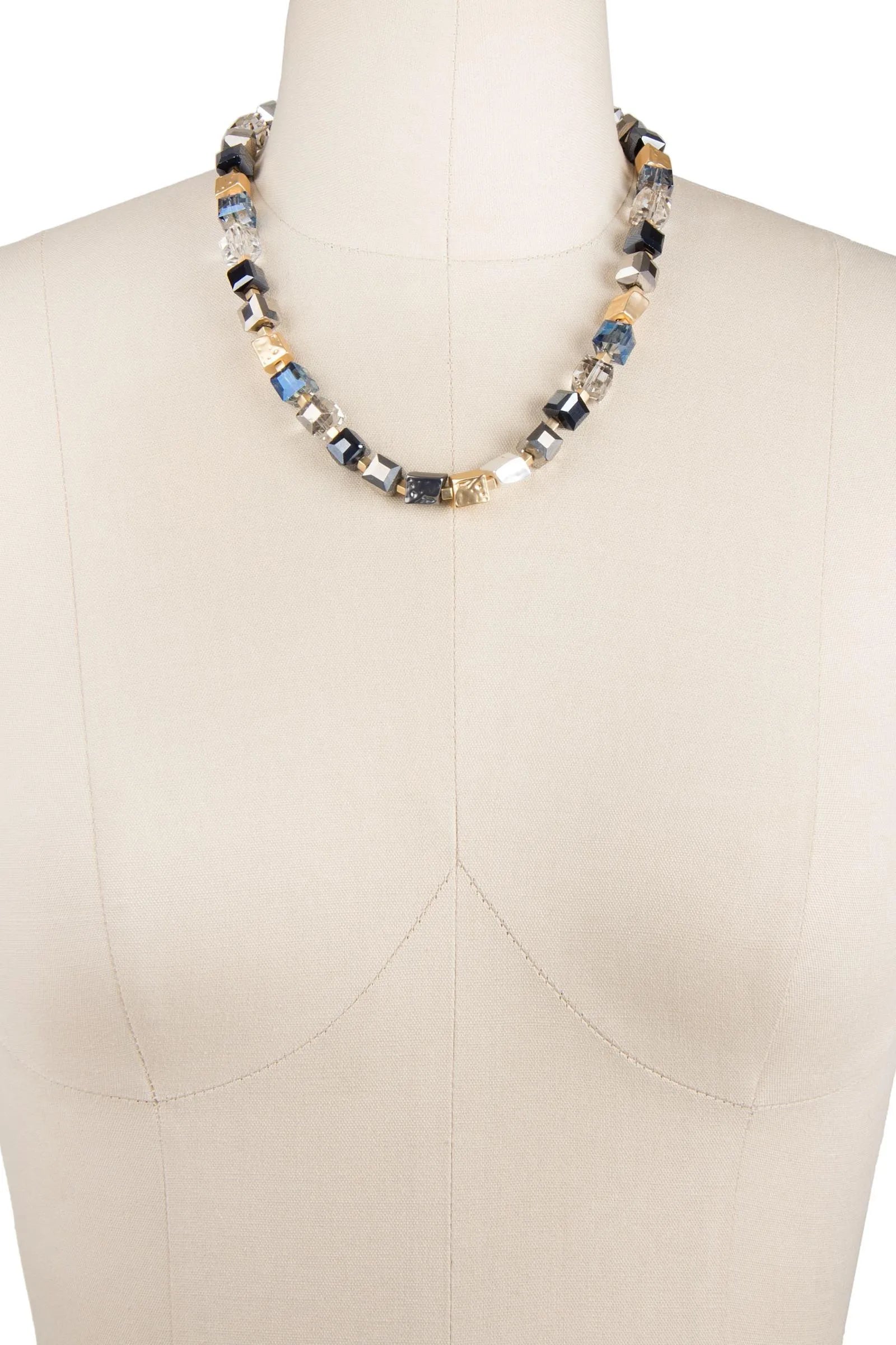 Elegant Bead and Stone Statement Necklace for Women - Boho Chic Jewelry for Parties, Weddings & Special Occasions