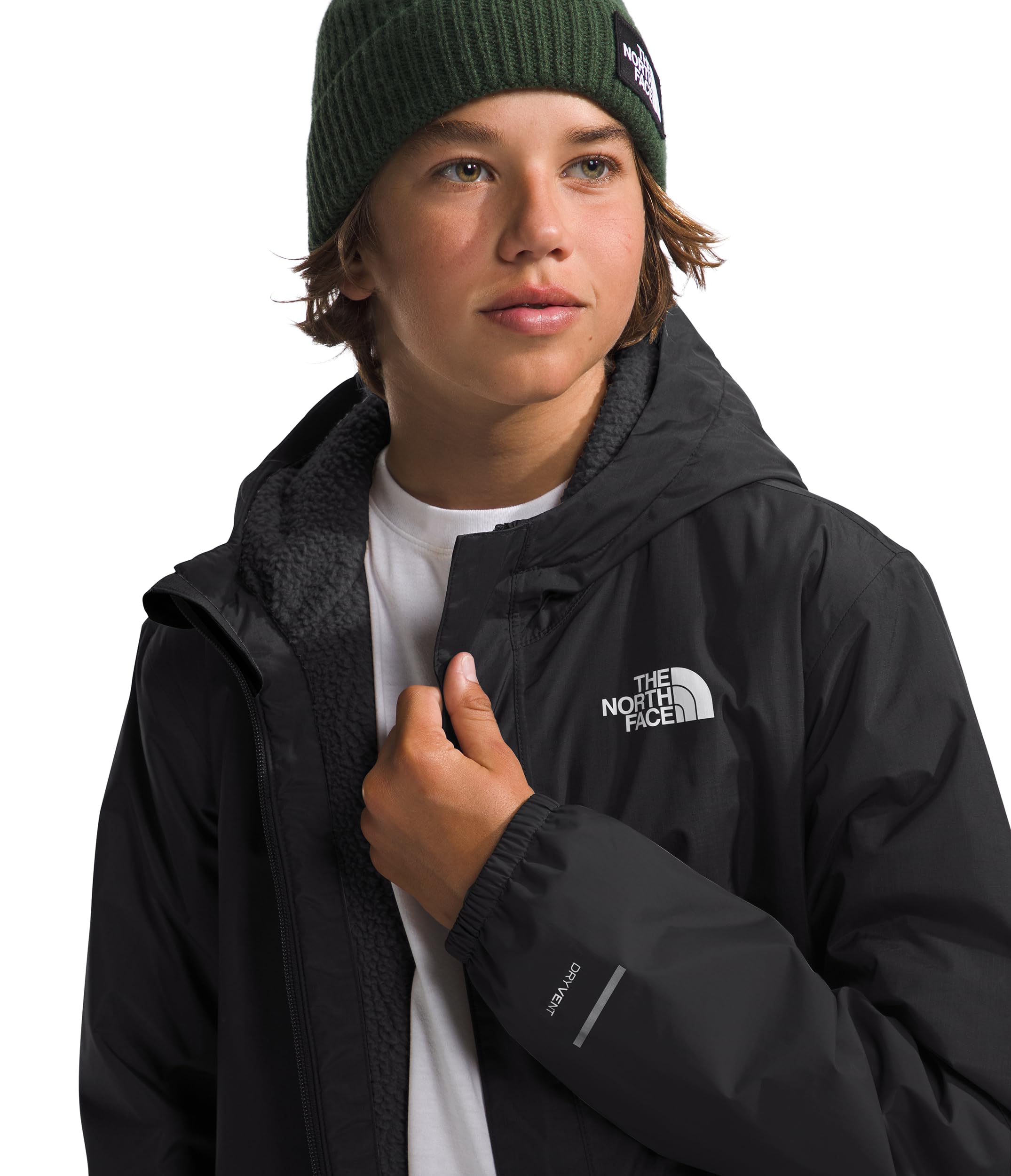 The North Face Boys' Waterproof Antora Rain Jacket - Lightweight Windproof Outdoor Jacket for Kids (Toddler & Youth Sizes) - Perfect for Hiking, Camping & School