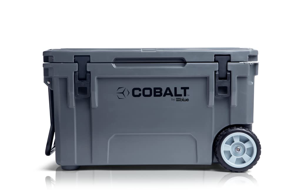 Cobalt 55 Quart Roto Molded Super Ice Cooler - Heavy Duty Large Ice Chest Keeps Ice for 3 Days | Perfect for Camping, Beach Trips, Tailgating & Outdoor Adventures