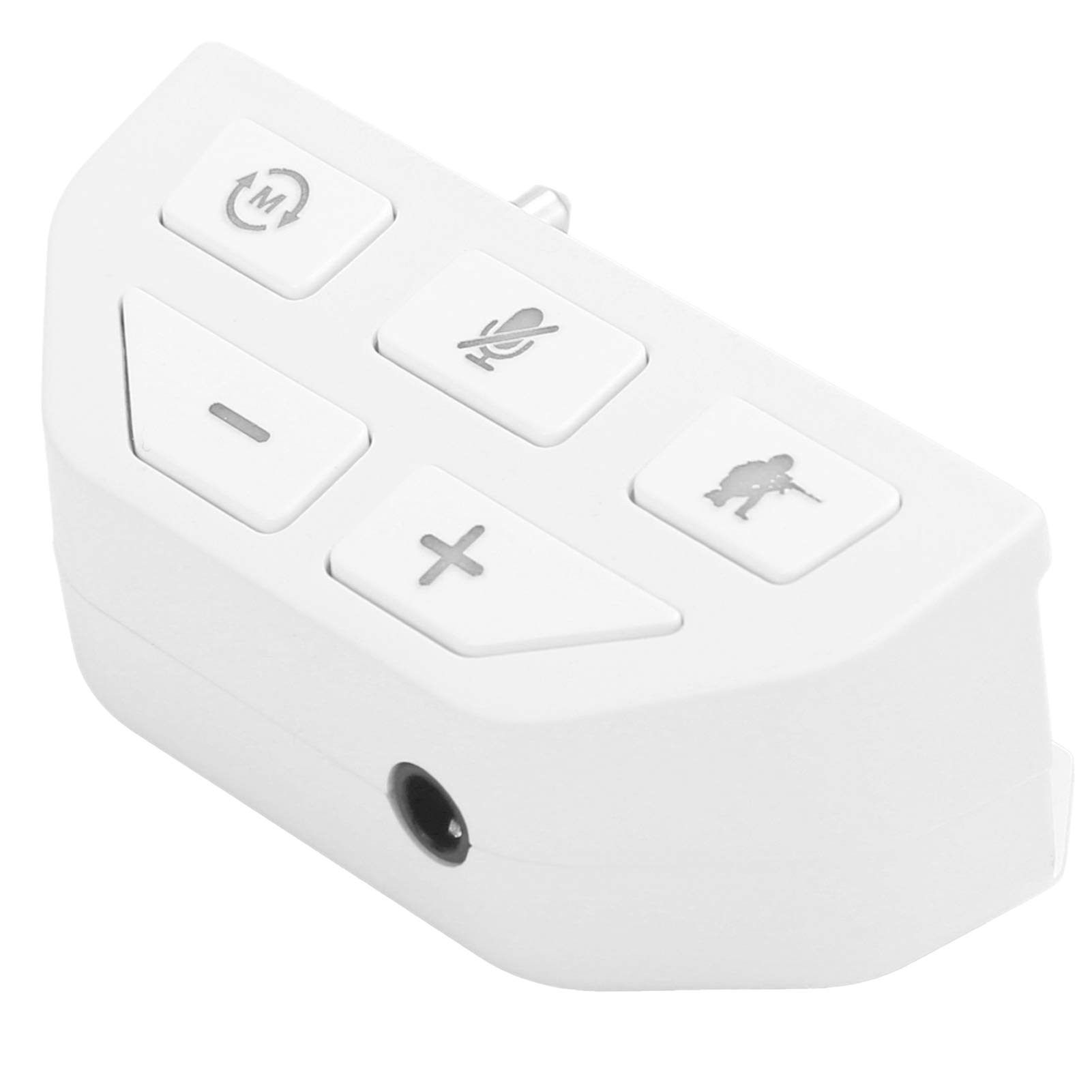 Dioche Stereo Headset Adapter for Xbox One Controller - 3.5mm Audio Jack Converter for Wireless Gamepad (White) | Perfect for Gaming, Streaming & Online Chatting