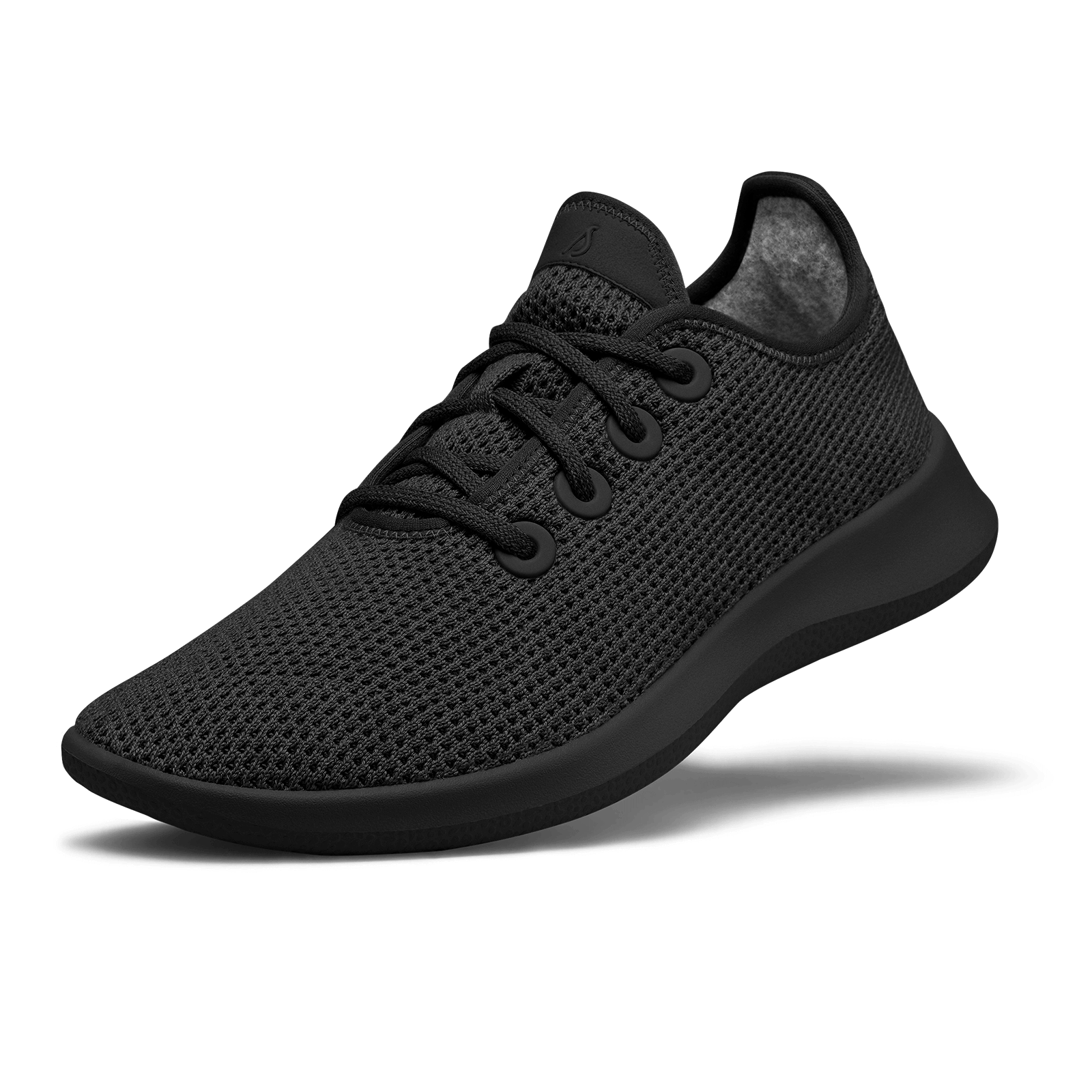 Men's Tree Runner Sneakers - Jet Black with Black Sole | Lightweight Eco-Friendly Running Shoes for Men | Perfect for Jogging, Gym Workouts & Casual Wear