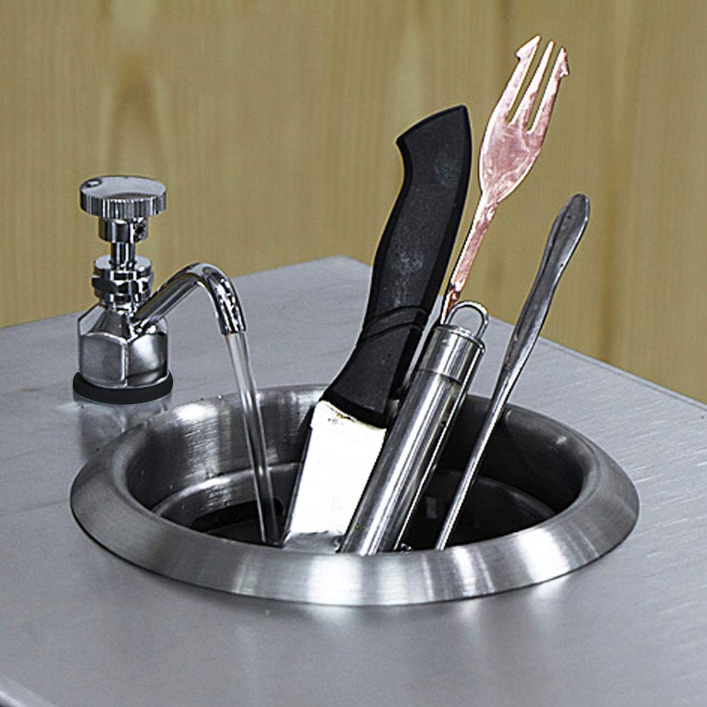 Premium Stainless Steel Coffee Shop Faucet - Commercial Bar Counter Sink Set with Brass Fittings for Kitchen & Washing Equipment | Ideal for Cafes, Restaurants, and Coffee Bars