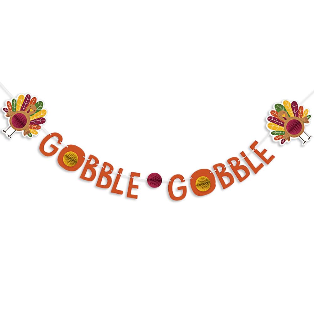 Colorful Honeycomb Banner for Thanksgiving Decor - 6