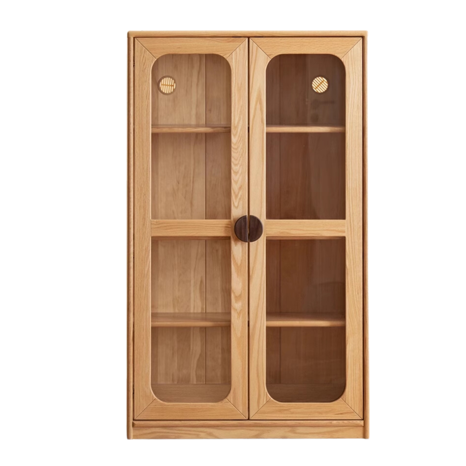 31.5x13.8x53.2 inch / 80x35x135.2 сm / Natural Wood Color / Double Door Bookcase