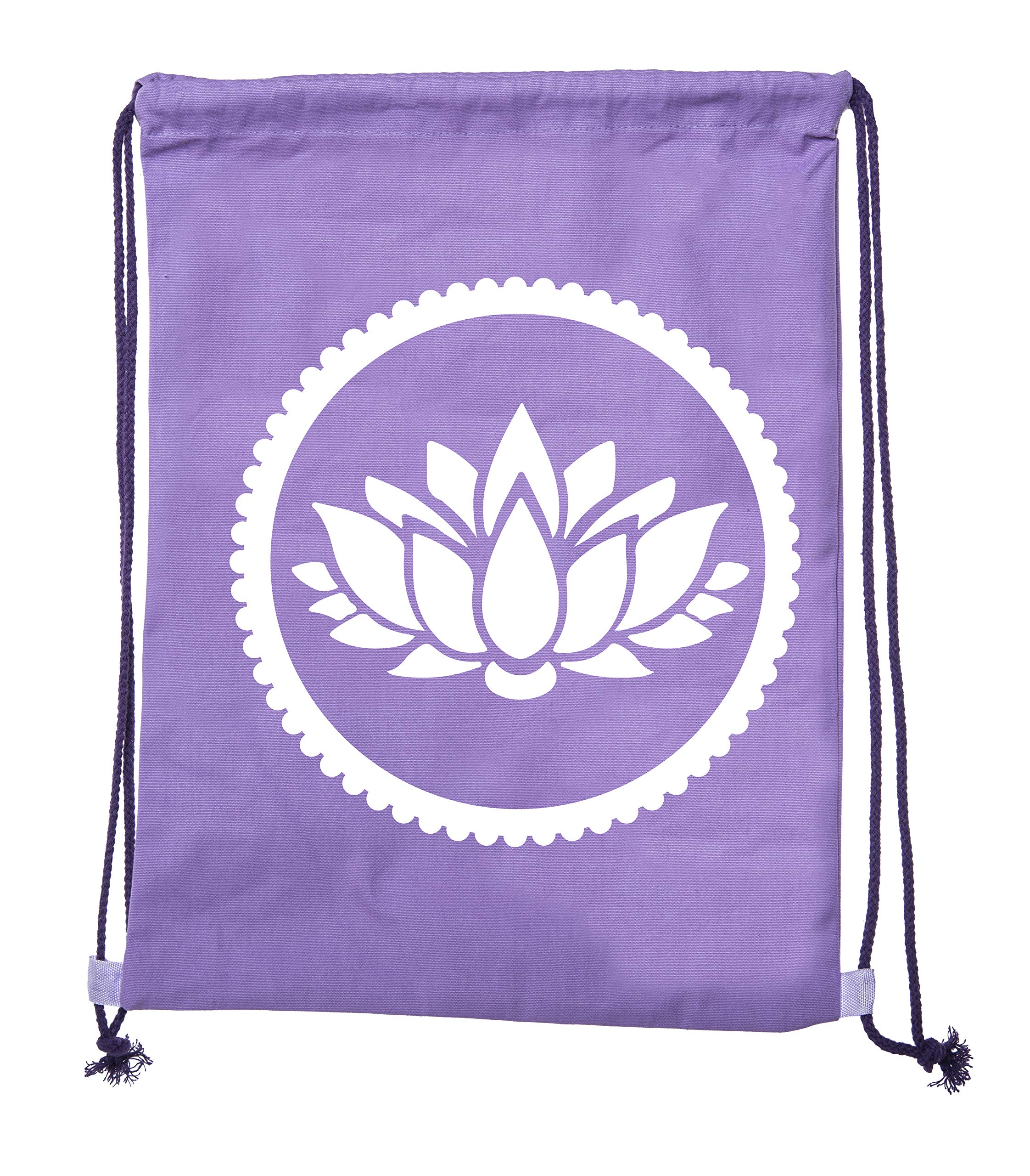 Premium Cotton Drawstring Yoga Gym Bag for Yoga Blocks, Clothes & Accessories - Perfect for Yoga Class, Gym Workouts & Travel