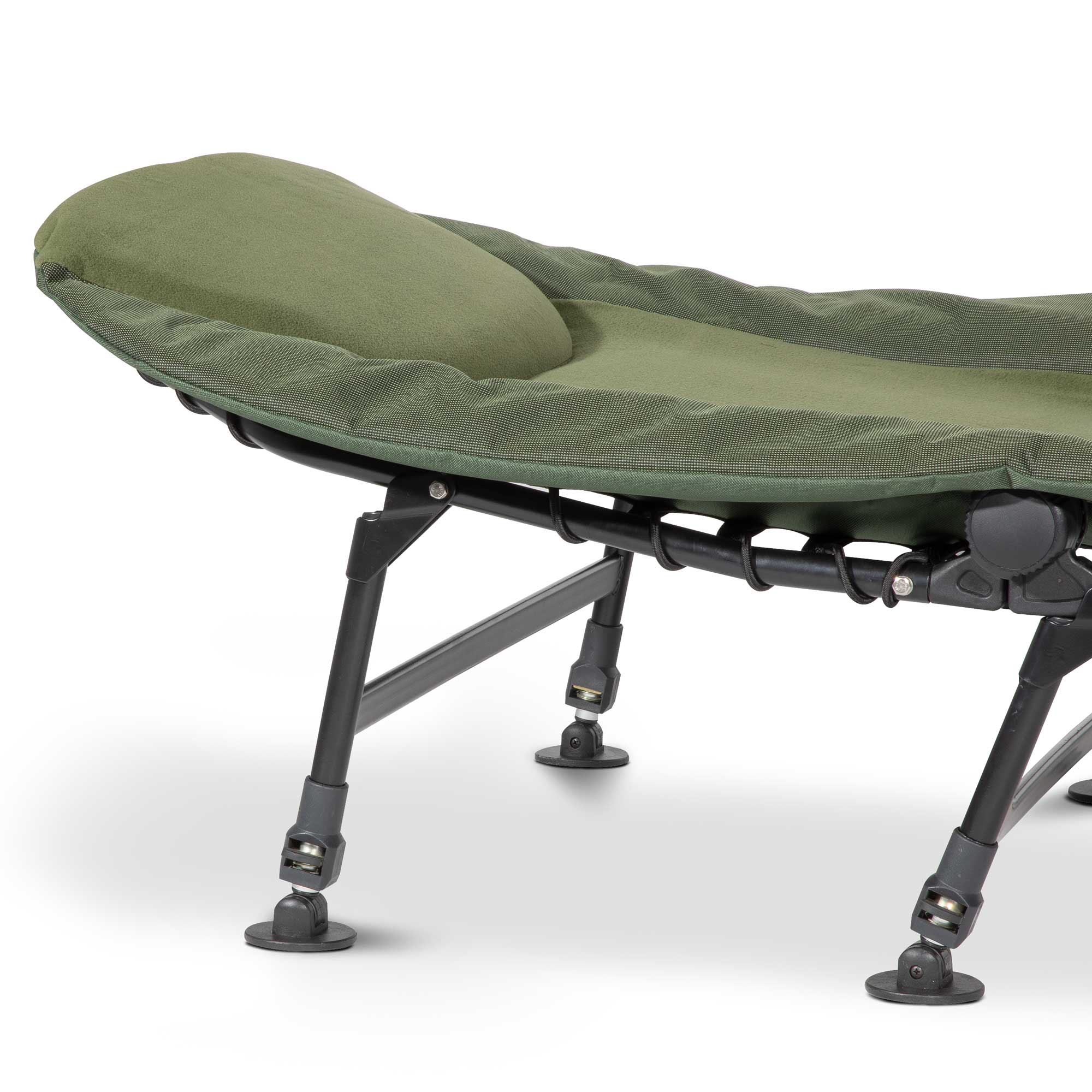 Deluxe Wide Adjustable Bed Chair with Fleece Mattress & Pillow - 6 Adjustable Feet DL78 - Perfect for Home, Office, and Outdoor Relaxation