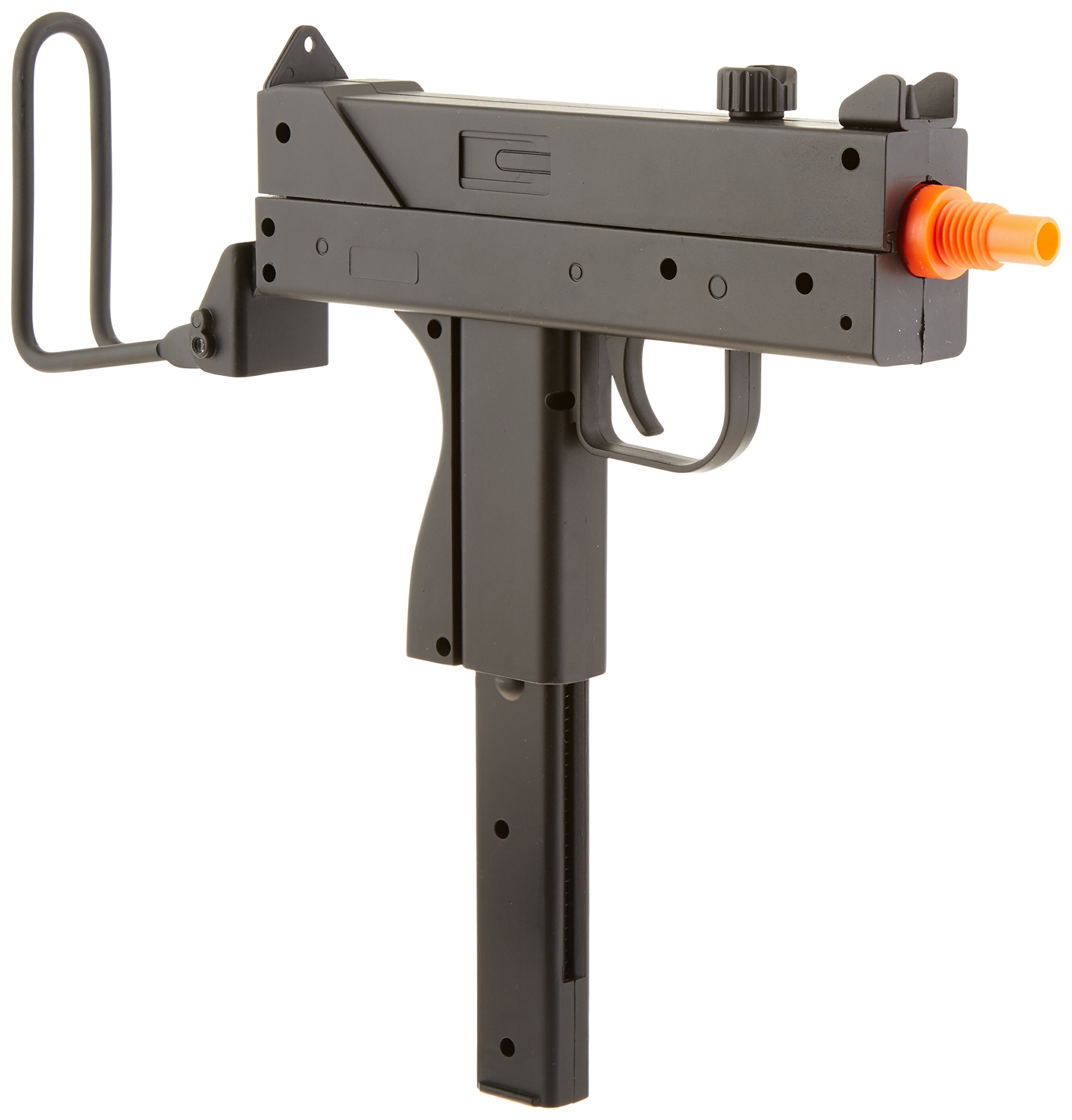BBTac M42F Airsoft Spring SMG with Folding Wire Stock - 200 FPS, 26 Round Magazine | Spring-Powered Airsoft Gun for Tactical Training, Target Practice & Outdoor Shooting Games