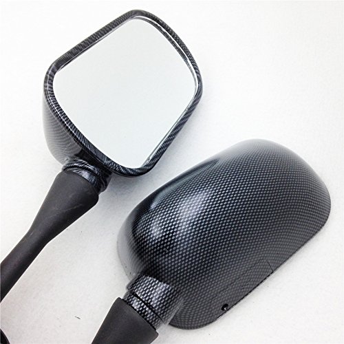 High-Quality Carbon Fiber Motorcycle Mirrors - OEM Aftermarket Replacement for Honda CBR600 F4, F4i, CBR600RR (1999-2006 Models) - Perfect for Street Racing & Daily Commuting
