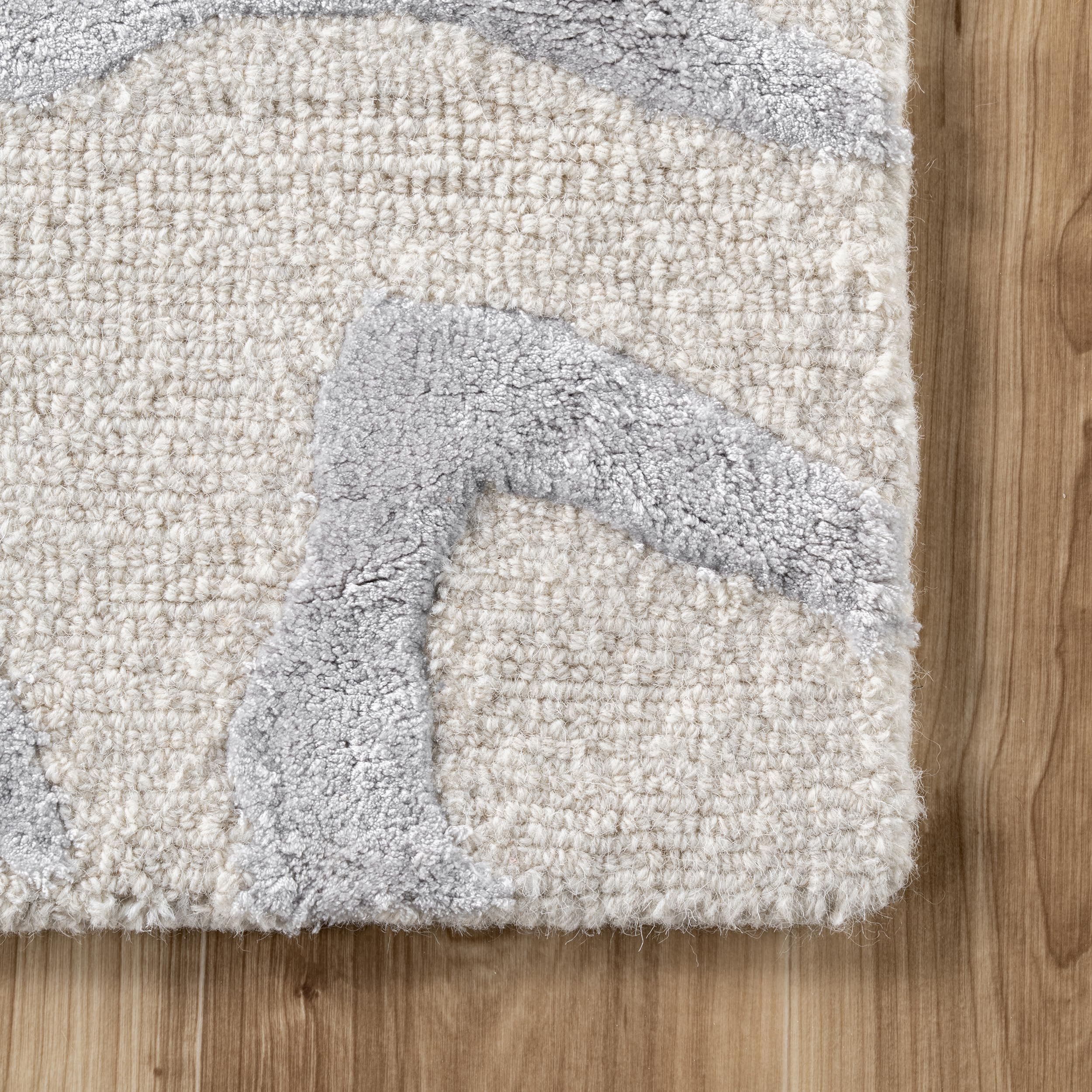 nuLOOM Hand Tufted Plush Zebra Runner Rug, 2'6
