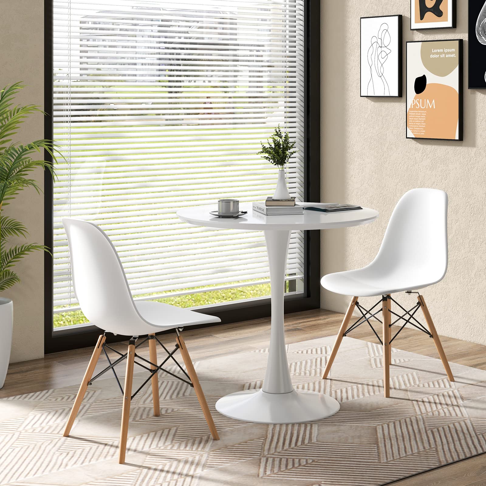 Giantex 5-Piece Modern Kitchen Dining Set - 32