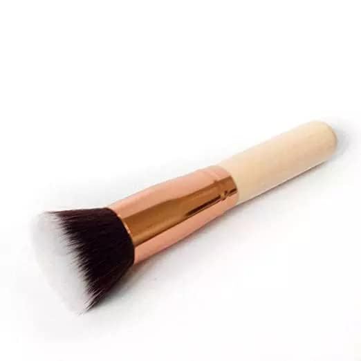 Rexulti Professional Flat Top Makeup Brush for Liquid & Powder Foundation - Soft Kabuki Brush for Flawless Blending (Multicolor, 1 Piece) | Perfect for Everyday Makeup, Contouring & Highlighting