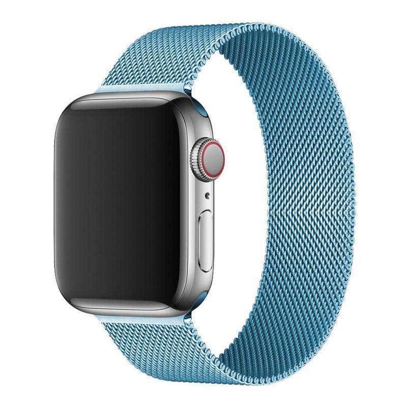 Premium Duo-Tone Milanese Loop Strap for Apple Watch Series 6/5/4/3/2/SE (44mm/42mm/40mm/38mm) - Elegant Magnetic Closure, Adjustable Fit - Perfect for Workouts, Office & Everyday Wear