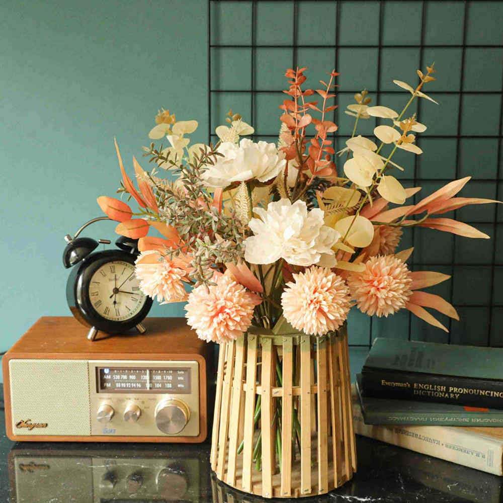 KIRIFLY Artificial Silk Flowers - Wedding Bouquets & Home Decor for Kitchen Garden Party
