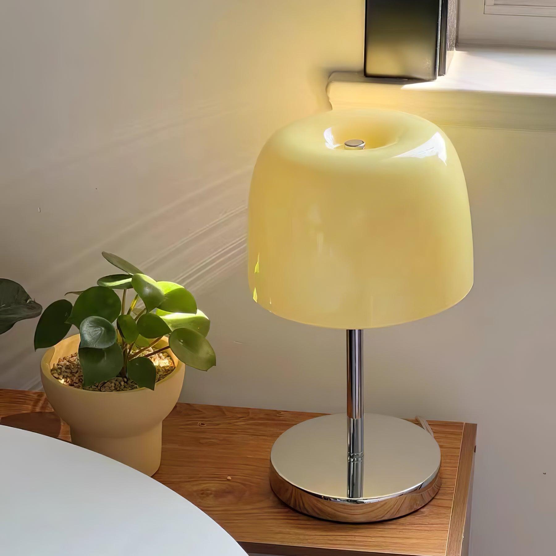 Roxboro Modern Table Lamp - Stylish LED Nightstand Light for Bedroom, Living Room & Office - Warm White & Adjustable Brightness - Perfect for Reading, Relaxing & Decor
