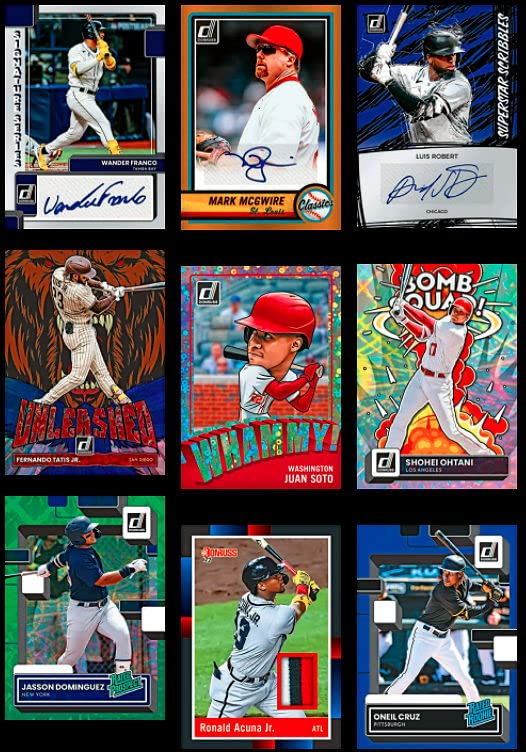 2022 Panini Donruss Baseball Hobby Box - 24 Packs (8 Cards Each) with 2 Autographs & 1 Memorabilia Card - Perfect for Collectors & Fantasy Baseball Fans