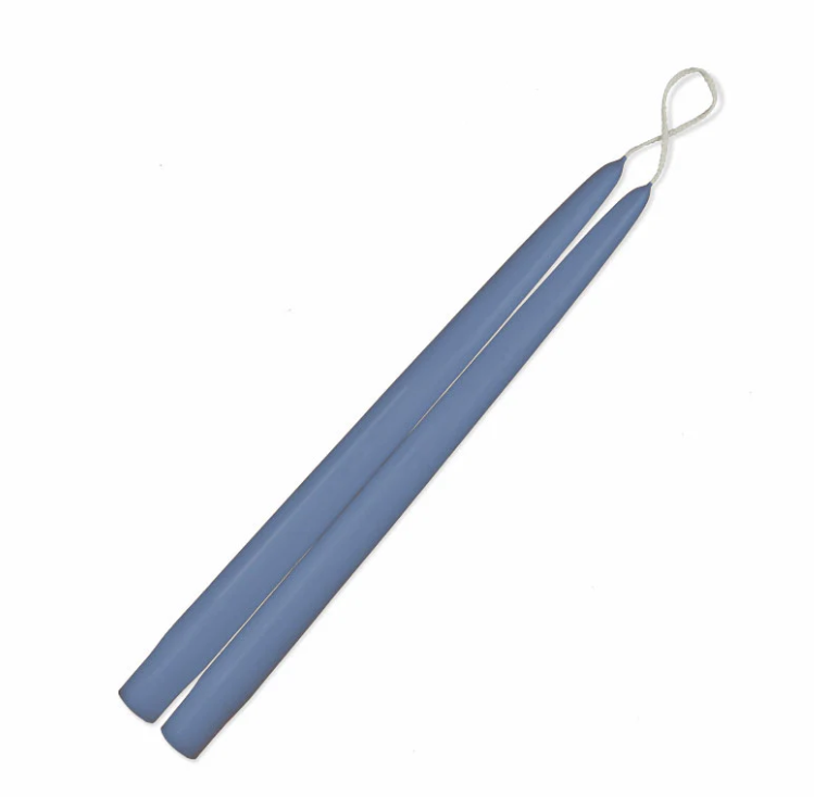 Cornflower 7/8x12 Taper Candle - Premium Hand-Poured Beeswax Candles for Home Decor, Weddings & Relaxation