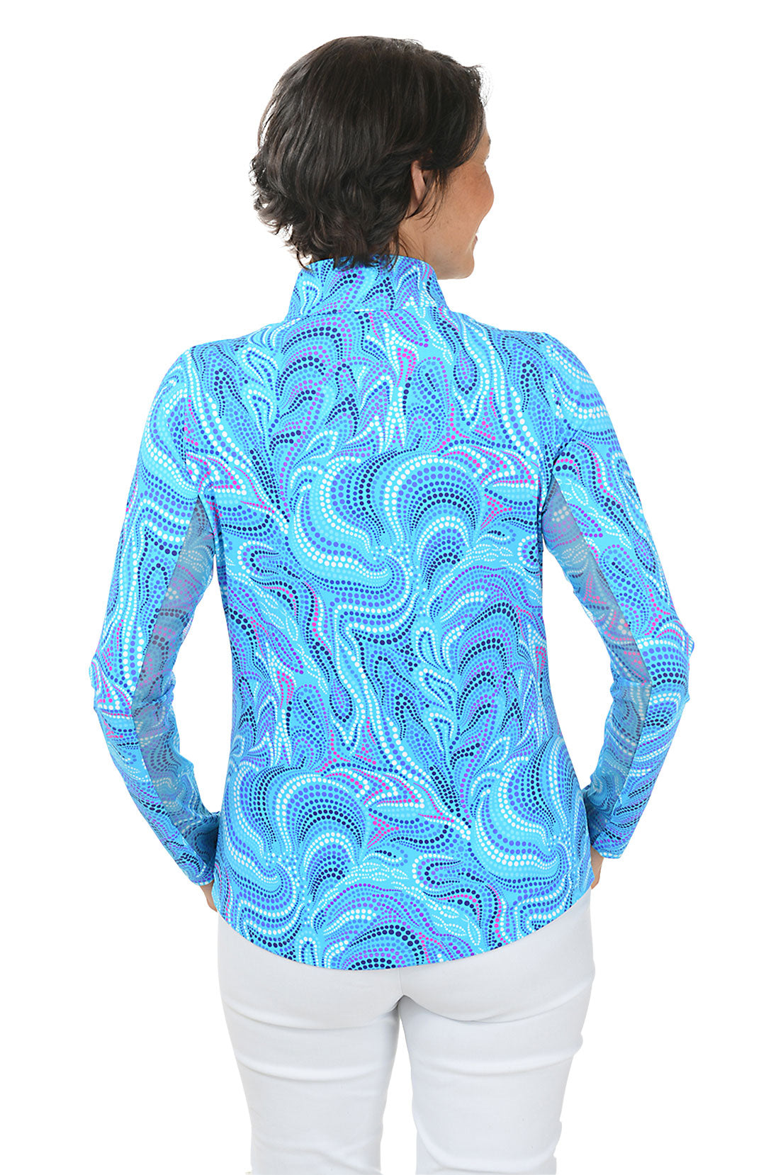Turquoise UPF50+ Sun Protection Shirt for Women - Lightweight & Breathable UV Shirt for Beach, Hiking & Outdoor Activities
