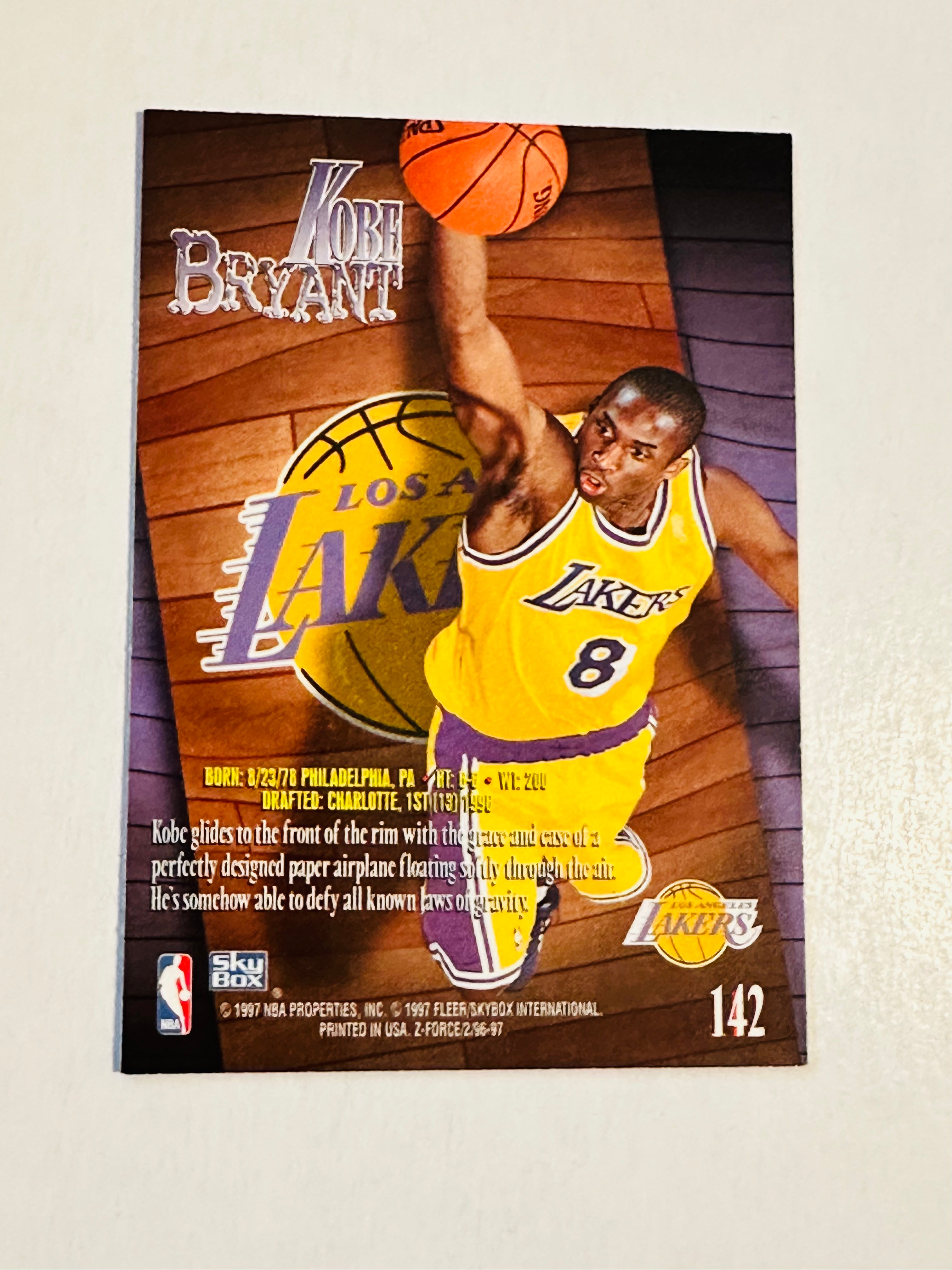 Kobe Bryant NBA Legend Z Force Basketball Rookie Card - High Grade Collectible for Sports Memorabilia & Fan Gifts