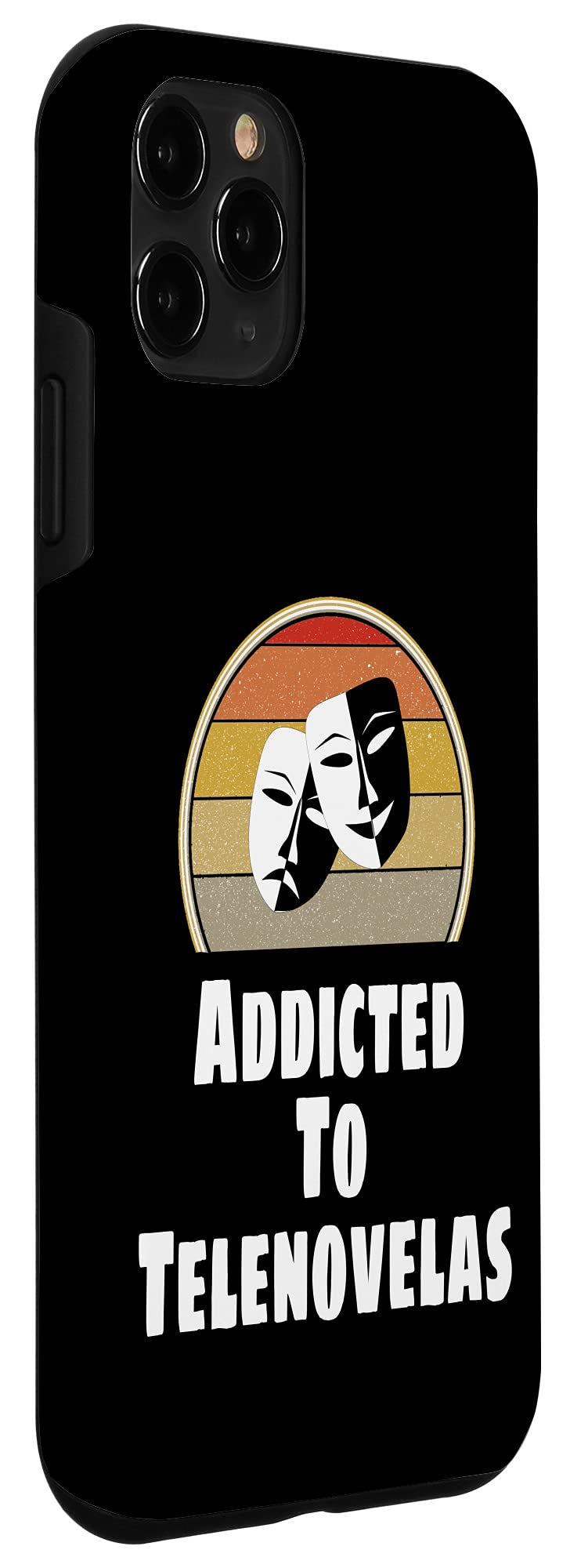 iPhone 11 Pro Case - Mexican Soap Opera Retro Design | Addicted to Telenovelas | Durable Protective Phone Cover for Daily Use, Travel & Gift Giving