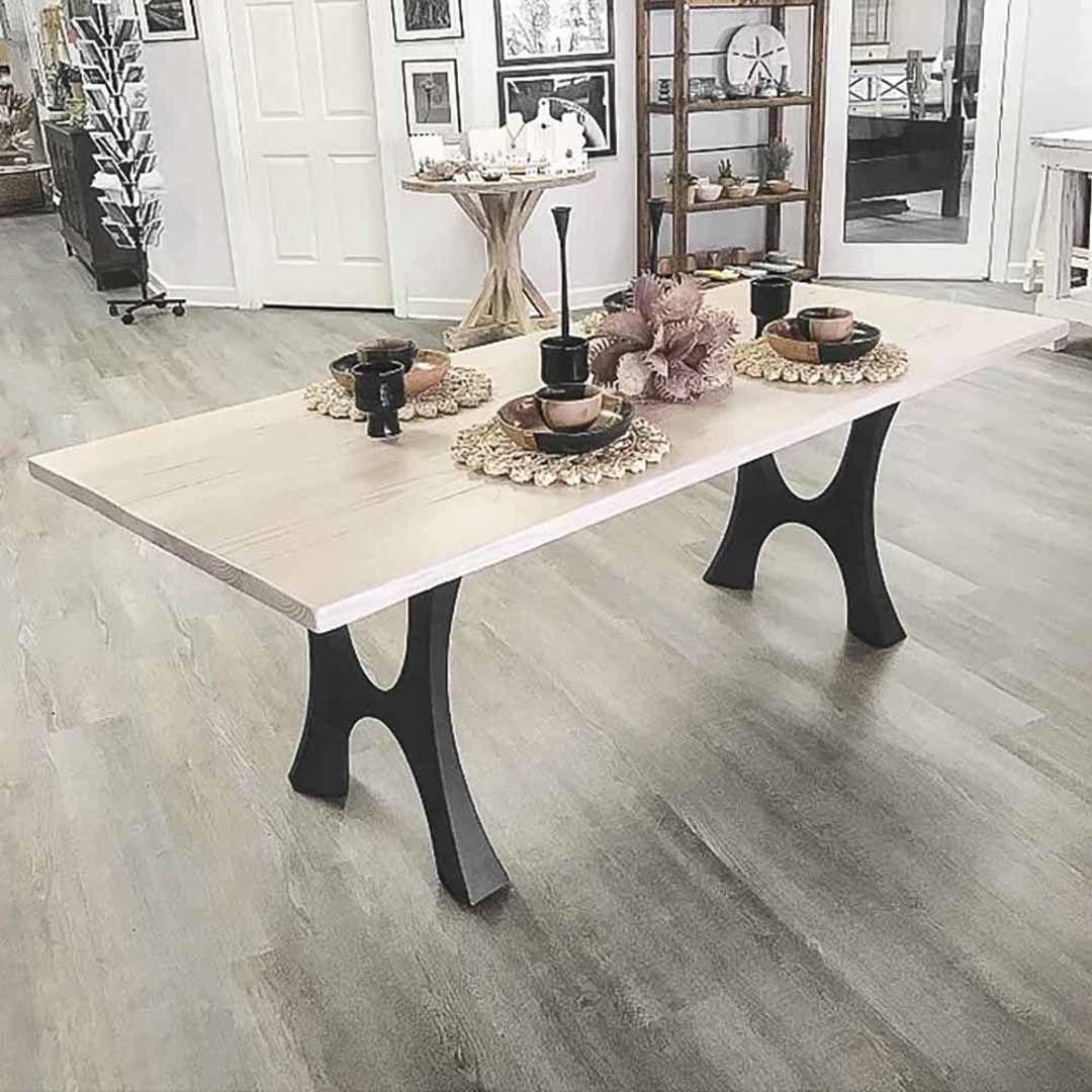 Haru 405 28-Inch Metal Table Legs - Heavy Duty Dining Furniture Legs for Kitchen Tables, Countertops & DIY Projects