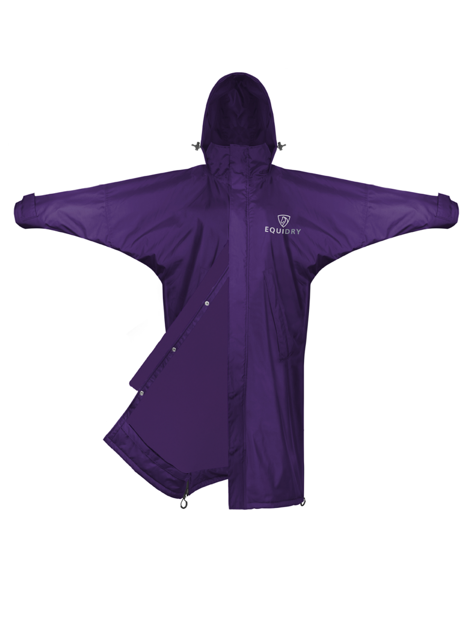 Evolution Kids' Lightweight Jacket with Mesh Lining & Stowable Hood - Purple | Perfect for Outdoor Play, School & Cool Weather Activities
