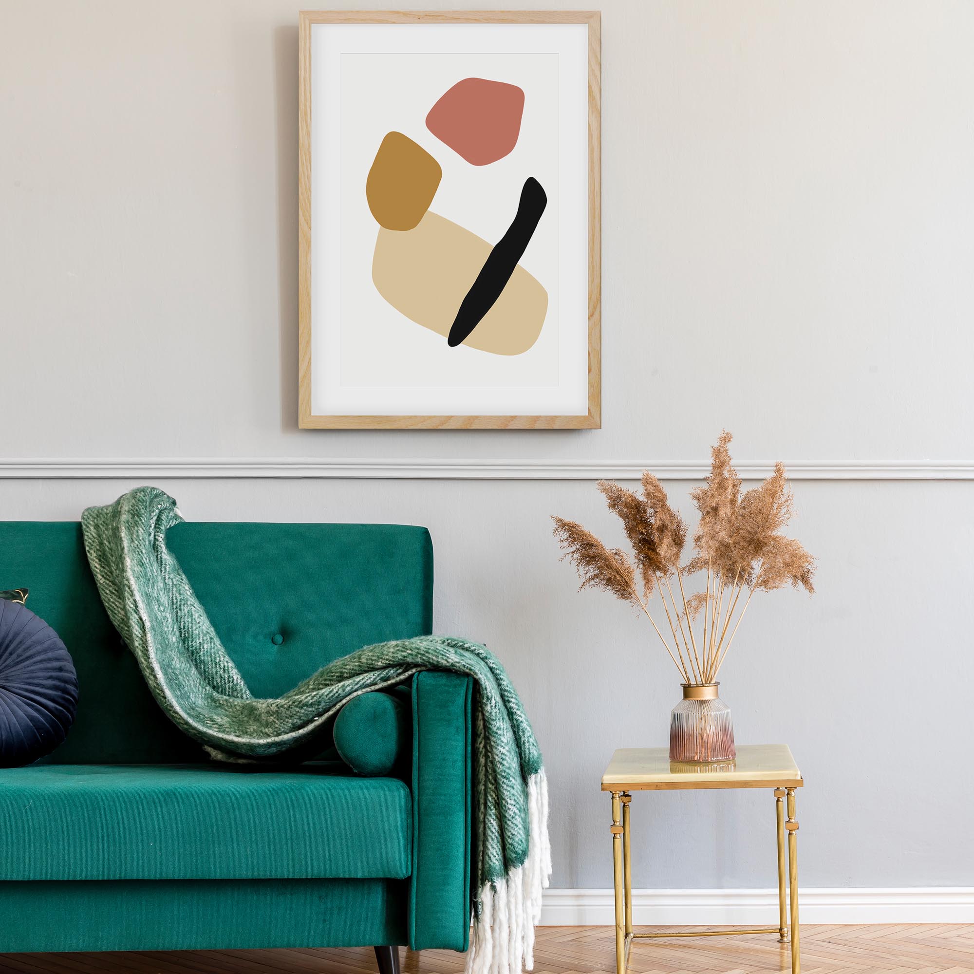 Tribal Design Framed Wall Art - Handmade Ethnic Home Decor for Living Room, Bedroom & Office | Perfect for Boho, African & Native American Style Interiors