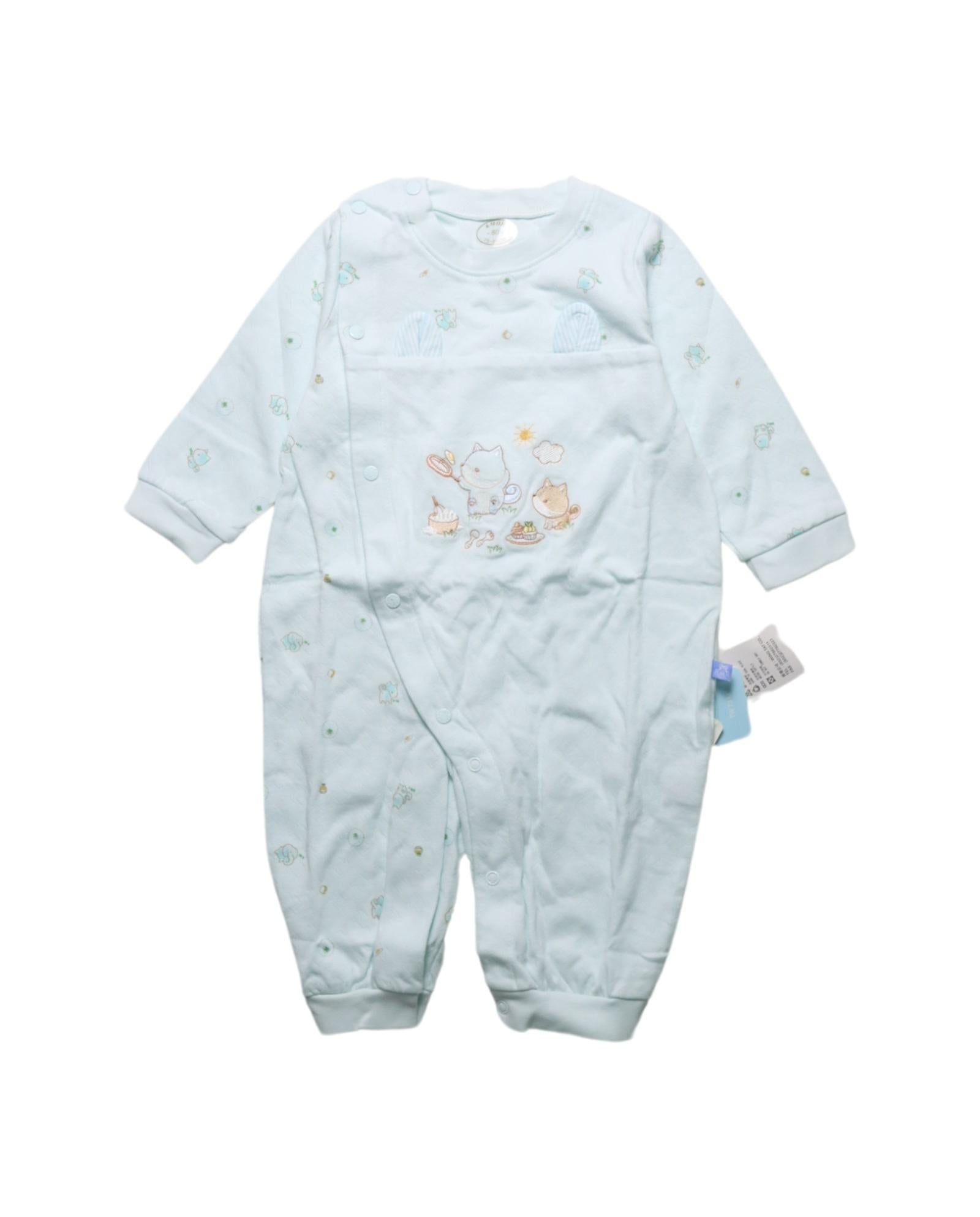 Amor Long Sleeve Jumpsuit for Baby Girls 12-18 Months | Soft Cotton Romper with Snap Buttons | Perfect for Playdates, Family Outings & Photo Shoots