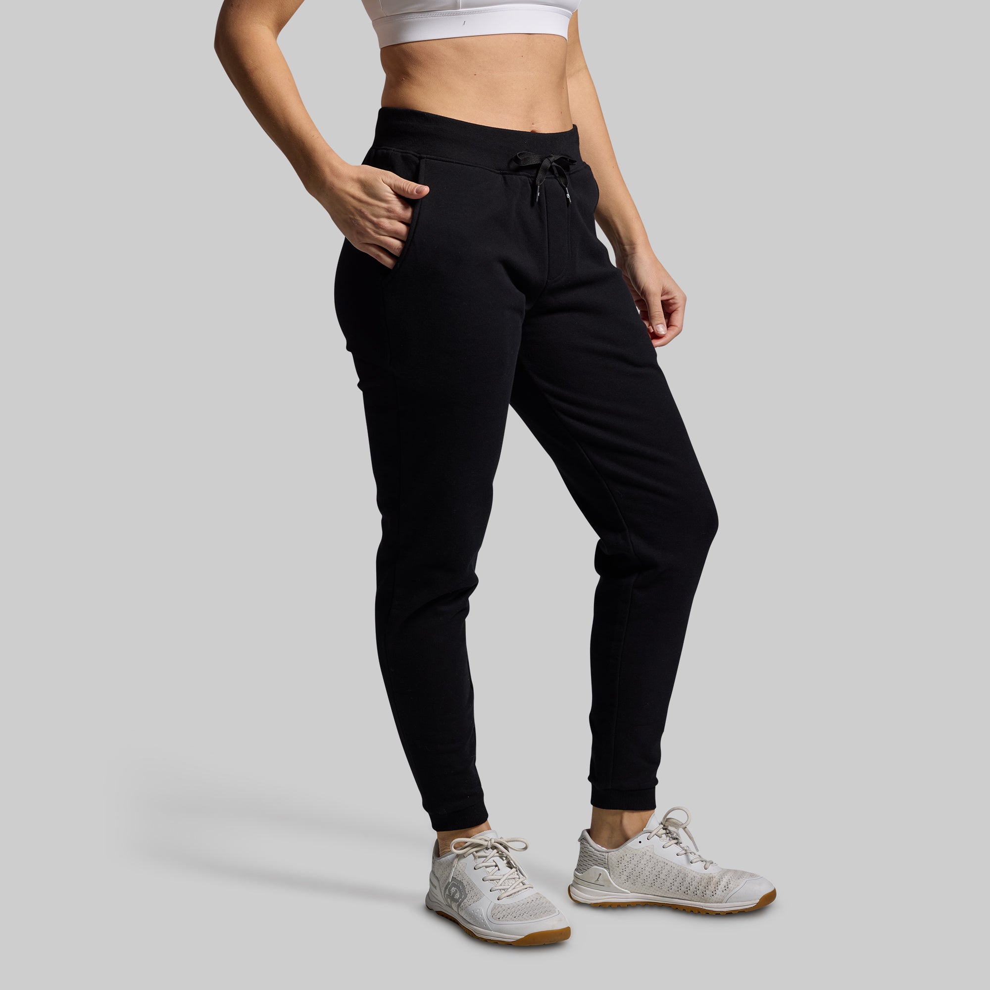 Women's Unmatched Jogger 2.0 - High Waisted Athletic Running Pants with Pockets, Breathable & Stretchy Workout Leggings (Black) - Perfect for Gym, Yoga, Running & Casual Wear