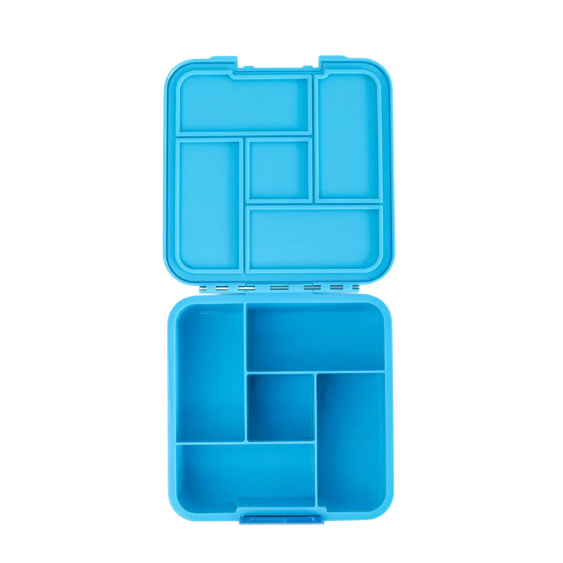 Montii.Co Bento 5 Coastal Lunch Box - Insulated Bento Box for Adults & Kids, Leak-Proof Meal Prep Container for Work, School & Picnics