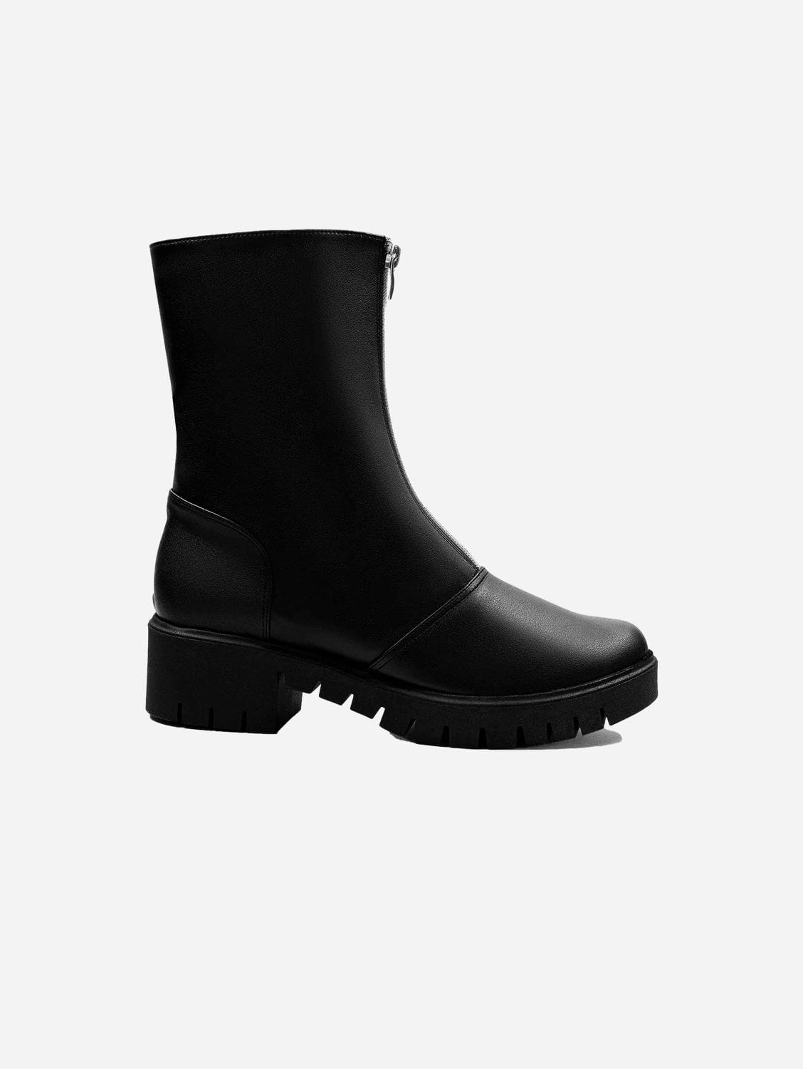 Vegan Ankle Boots for Women - Cactus Leather Desert Boots | Black | Eco-Friendly & Cruelty-Free Footwear for Casual Outings & Sustainable Fashion