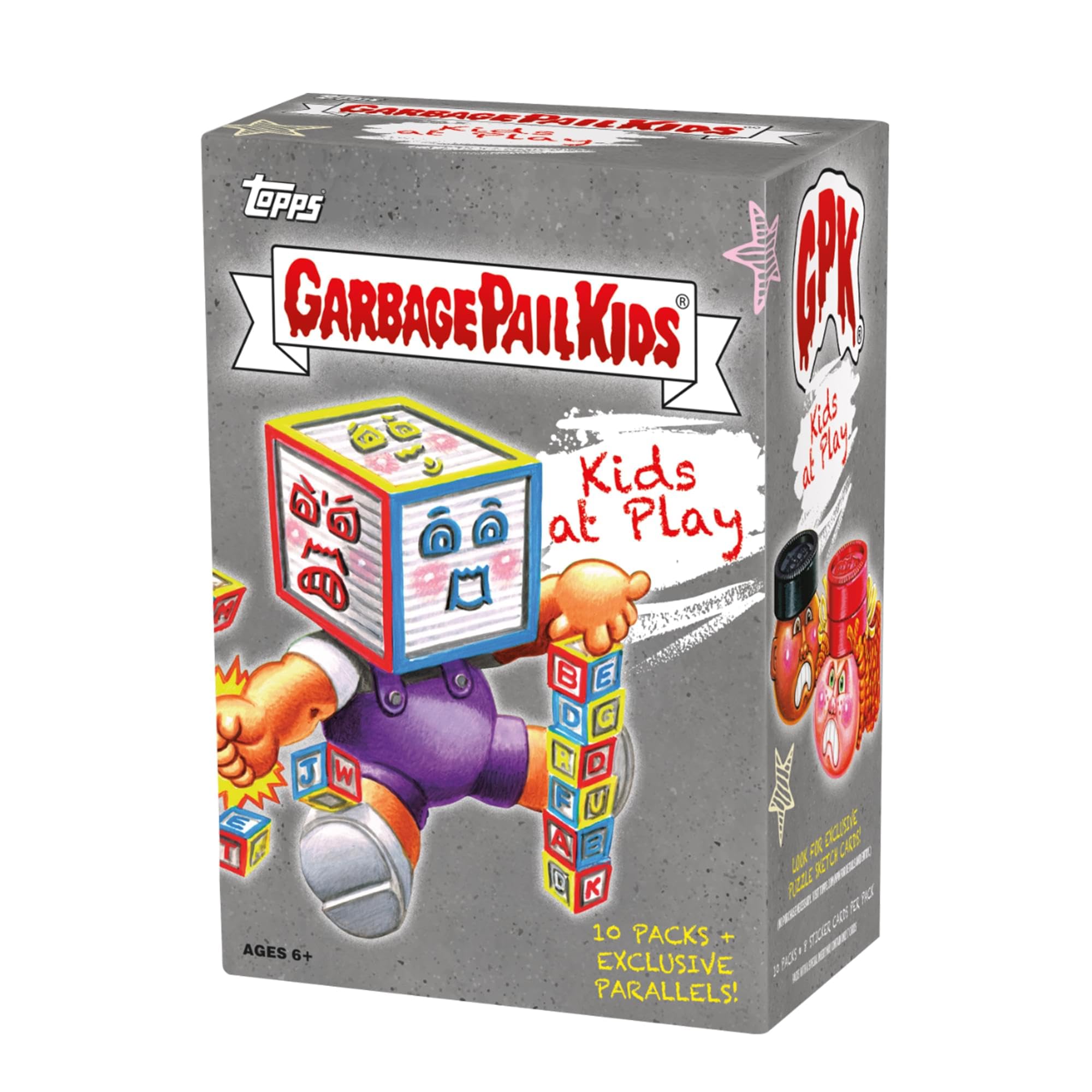Topps 2024 Garbage Pail Kids Series 1 Trading Cards Value Box - 100+ Collectible Cards for Kids & Adults - Perfect for Birthday Gifts, Collecting, and Trading with Friends