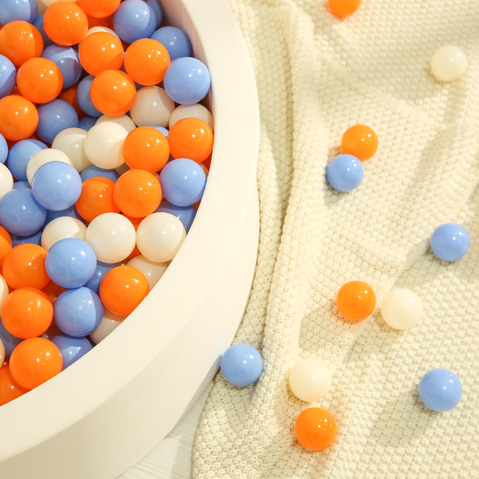 TRENDPLAY 100-Pack Plastic Ball Pit Balls - Hollow, Non-Toxic & Safe for Kids - Perfect for Toddler Play Pools, Birthday Parties & Festival Decorations - Indoor & Outdoor Fun for Children's Playtime