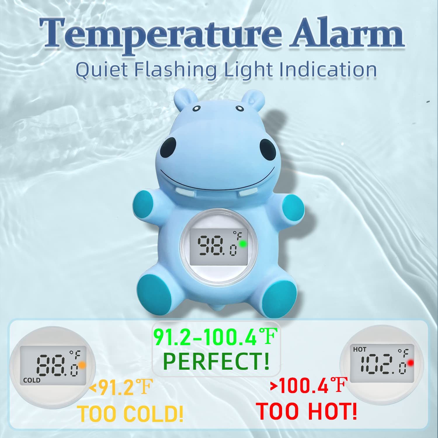 Baby Bath Thermometer for Infants - Safe & Accurate Water Temperature Gauge for Newborn & Toddler Bath Time
