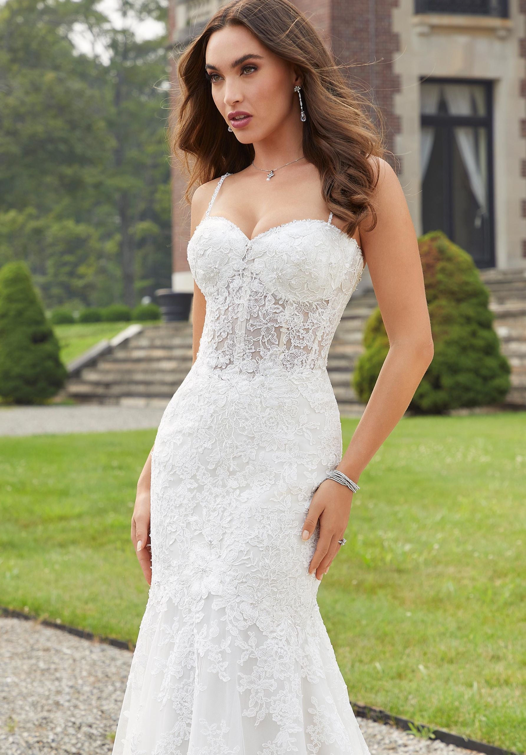 Morilee Diana 2412 Wedding Dress - Elegant Lace Ball Gown for Brides, Perfect for Church Ceremonies & Formal Receptions
