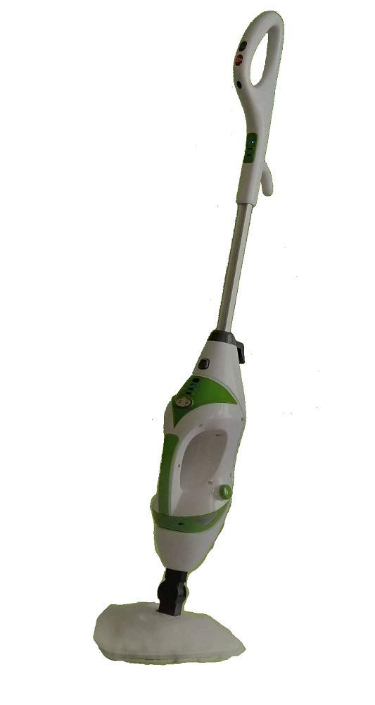 Sparkle 10-in-1 Multi-Surface Steam Mop with 10 Accessories - Powerful Disinfecting & Deep Cleaning for Hardwood Floors, Tile, Carpet (Ideal for Homes, Pets, Allergies)