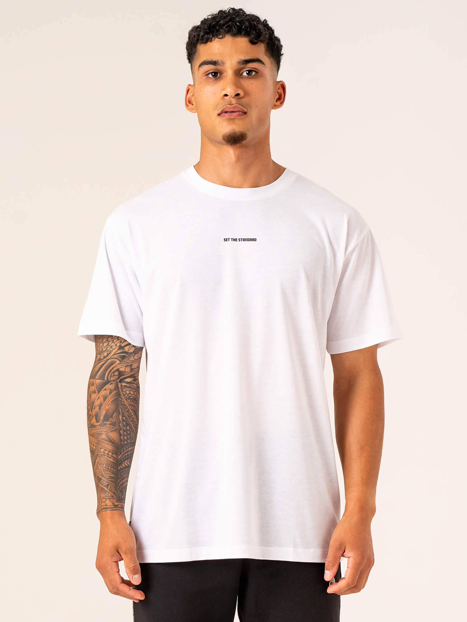 Emerge Oversized T-Shirt for Men & Women - Soft Cotton White Tee for Casual Wear, Street Style & Loungewear