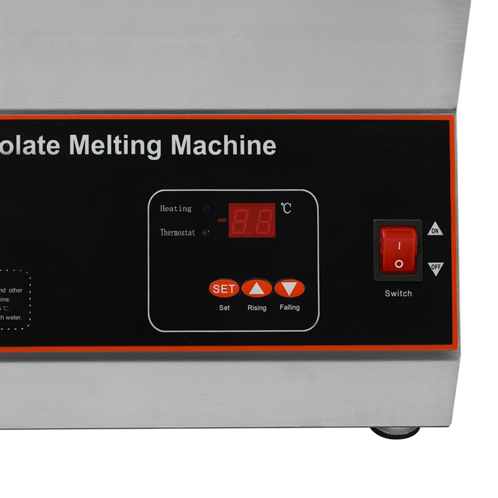 Commercial Chocolate Tempering Machine 32-203°F - 26.46 lbs Stainless Steel Chocolate Melting Pot with Lid - Air-Heating Chocolate Fondue Warmer for Restaurants, Bakeries, Home Use & Parties - Perfect for Candy Making, Dessert Preparation & Chocolate Dipping