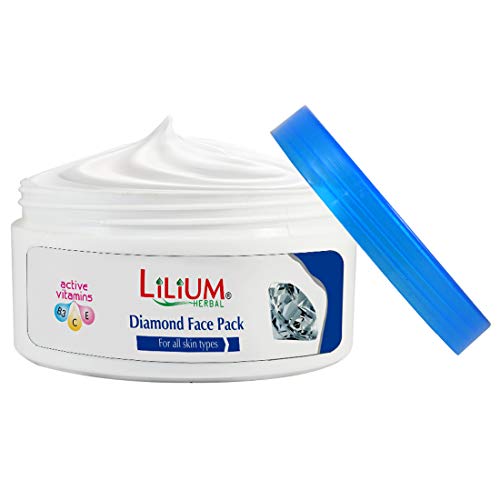 Lilium Diamond Face Pack 200ml - Brightening & Hydrating Facial Mask for Glowing Skin | Perfect for Daily Skincare & Spa Nights