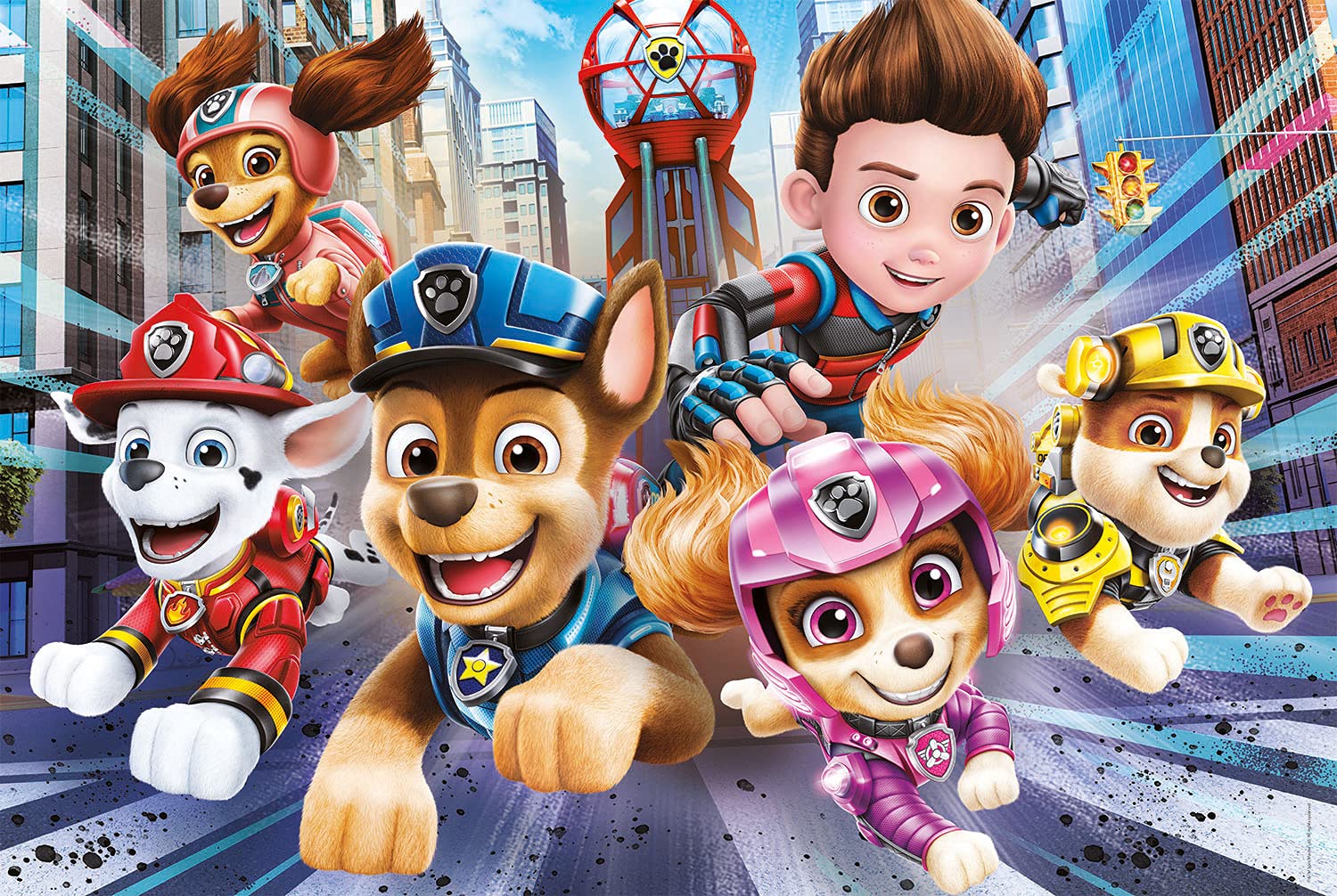 Clementoni Supercolor Puzzle - Paw Patrol The Movie - 24 Large Pieces - Made in Italy - Kids Puzzle for 3 Years Old - High-Quality Cardboard Puzzle for Toddlers | Perfect for Birthday Gifts, Early Learning & Family Bonding Activities