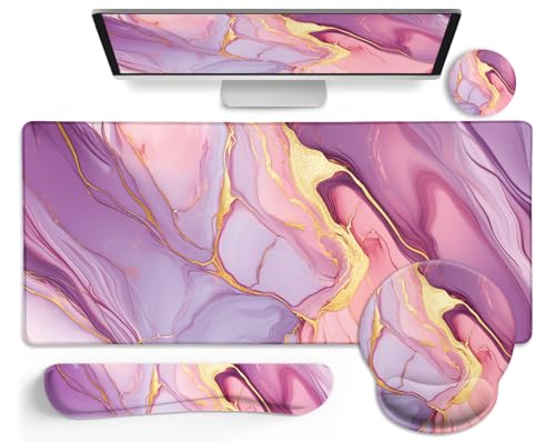 XXL-pink gold marble