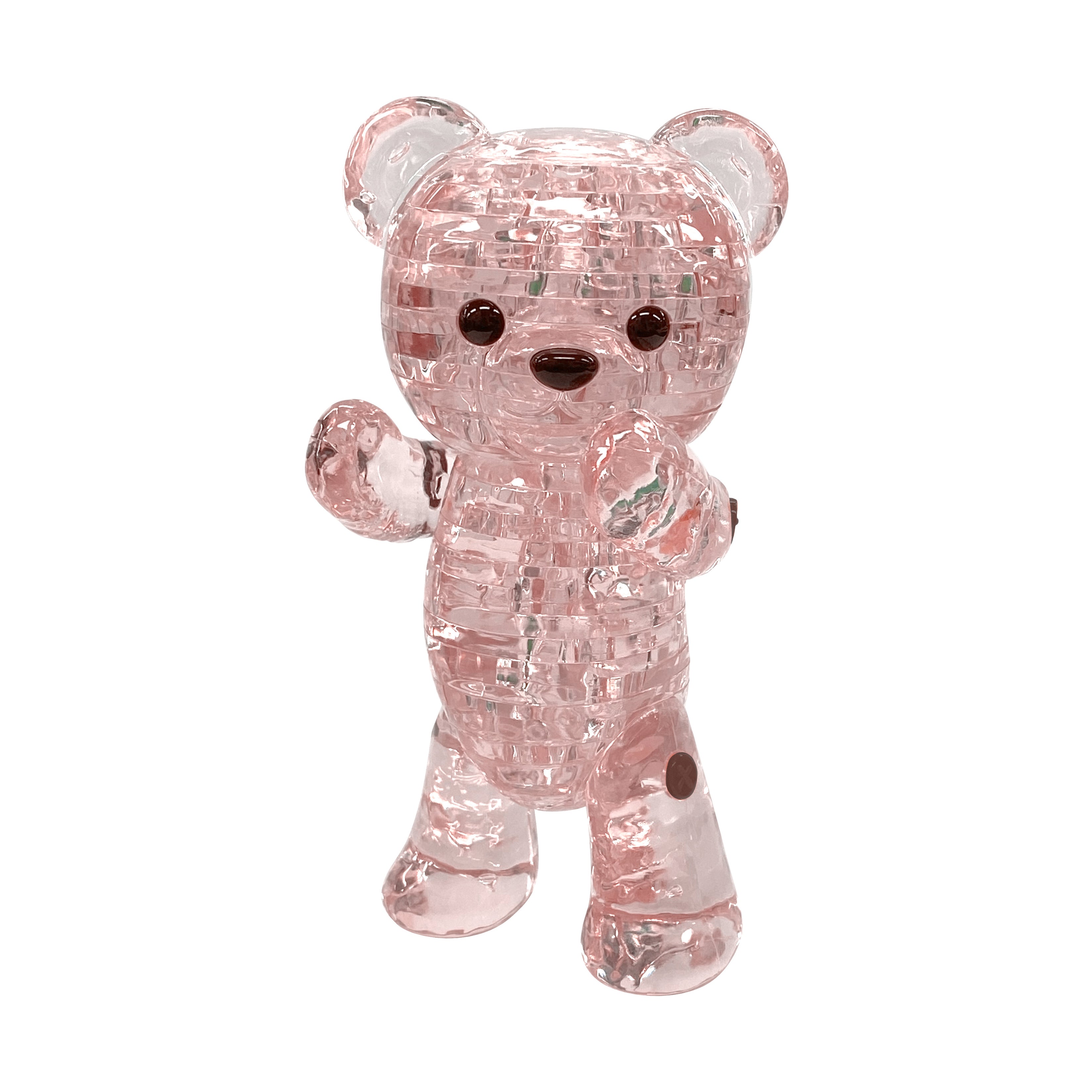 3D Crystal Puzzle - Animated Teddy Bear 48-Piece Brain Teaser for Adults & Kids | Fun Educational STEM Toy for Family Game Night & Birthday Gifts