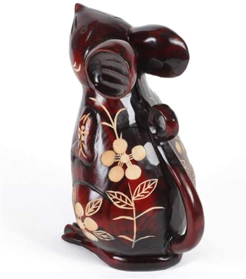 Handcrafted Wooden Mouse Piggy Bank - Unique Home Decor & Birthday Gift (19.5 × 14 × 25Cm) - Perfect for Kids' Savings, Room Decor, and Thoughtful Present Ideas